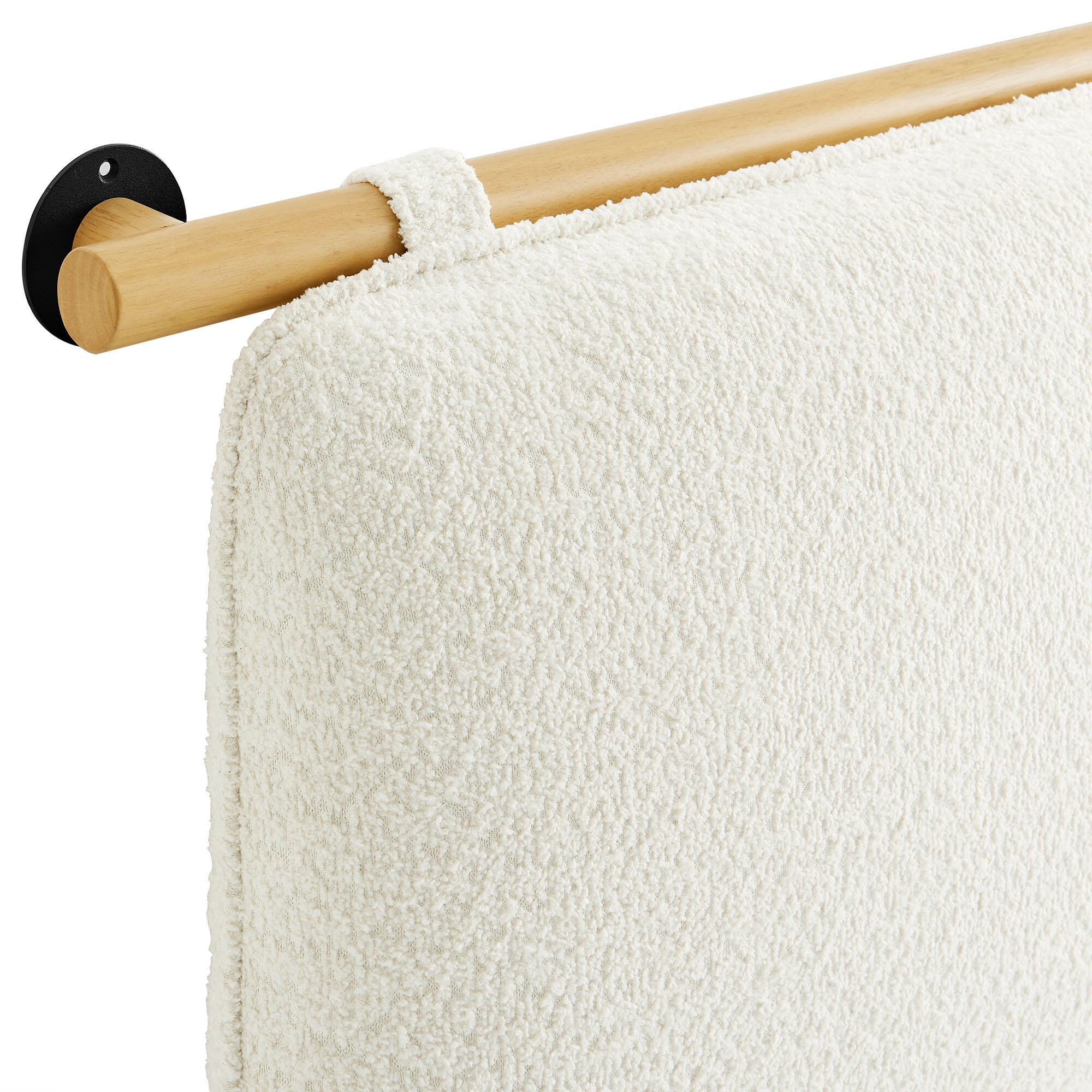 Modway Anela Queen Upholstered Headboard, Cream/Natural, large