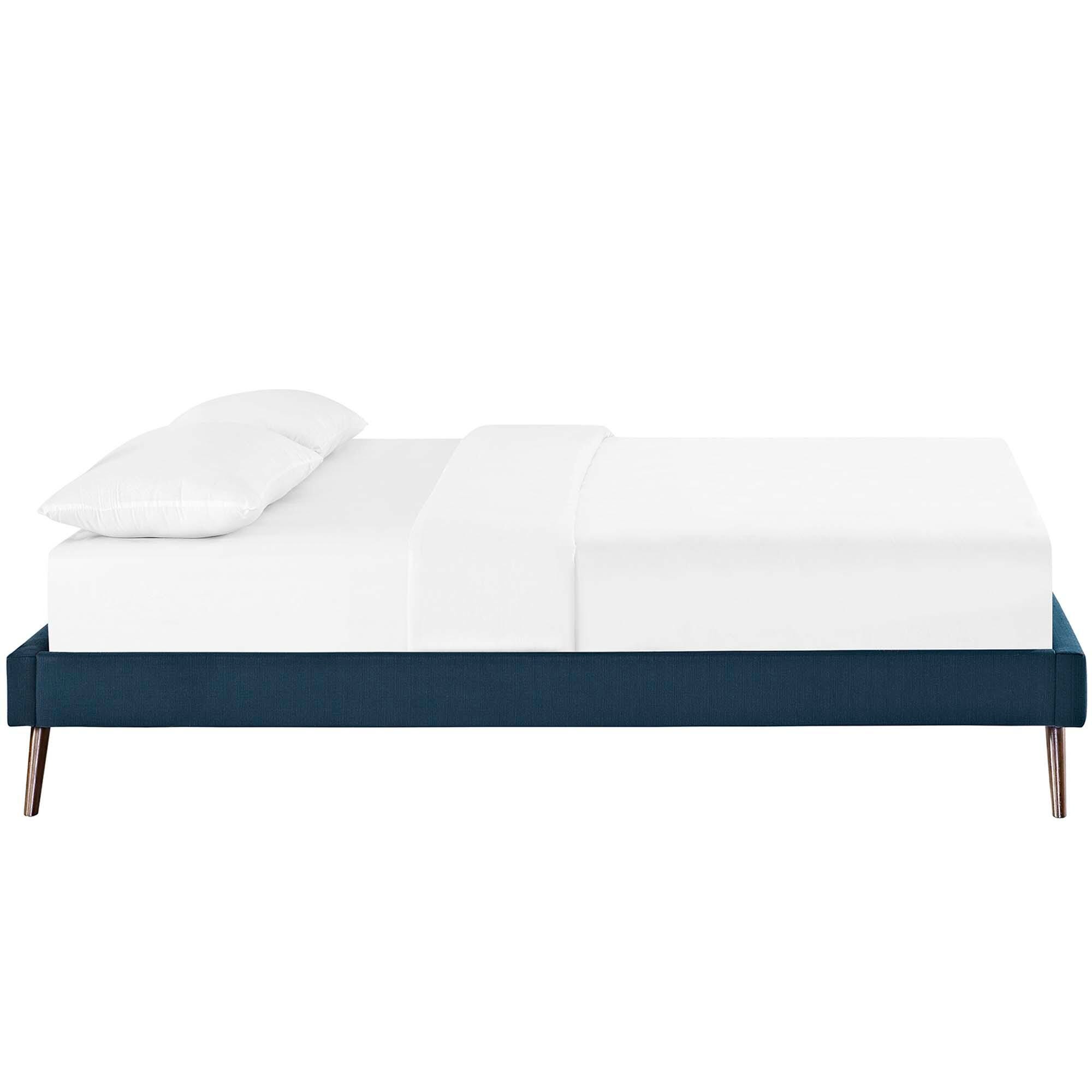 Modway Loryn Full Bed with Round Splayed Legs, Azure, large