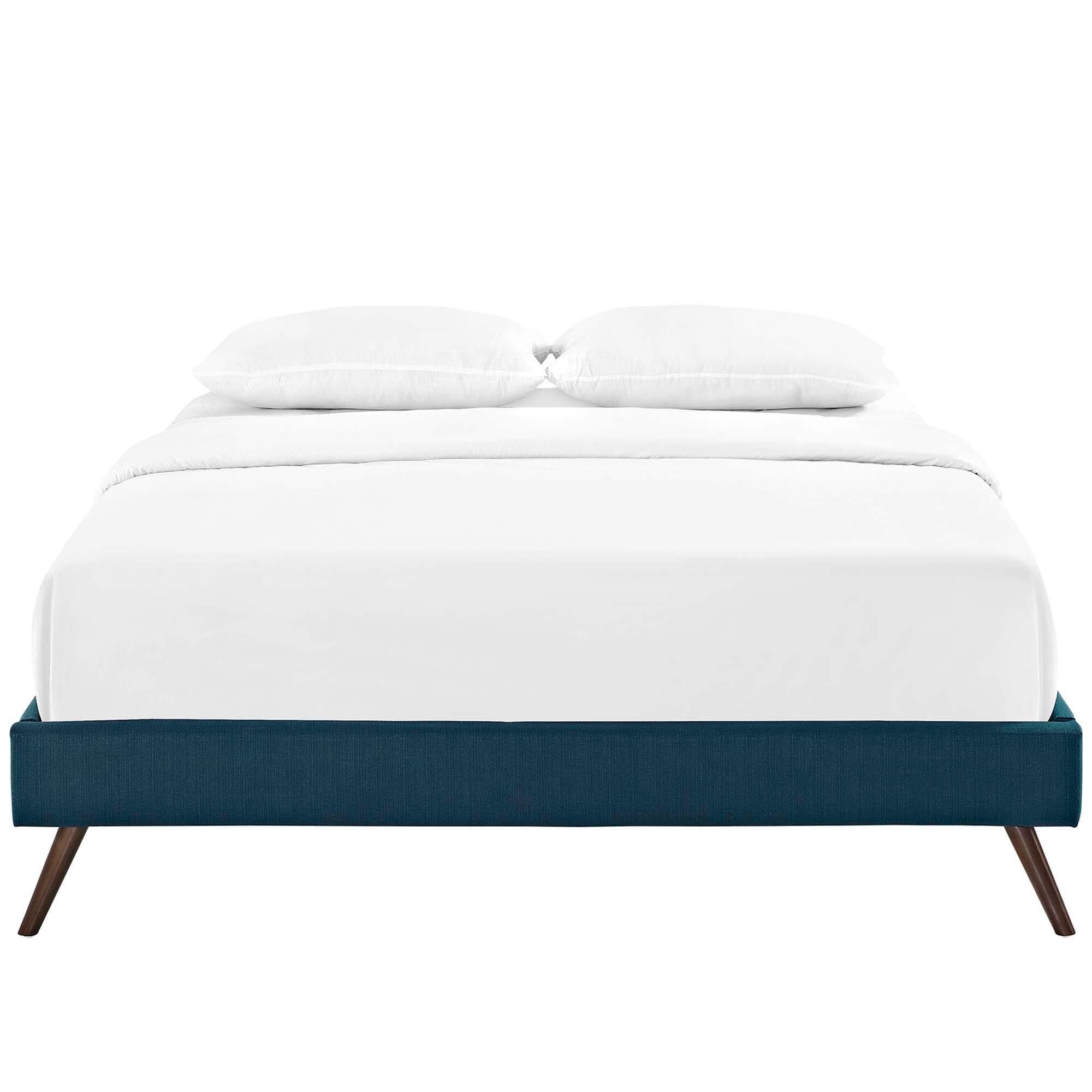 Modway Loryn Full Bed with Round Splayed Legs, Azure, large