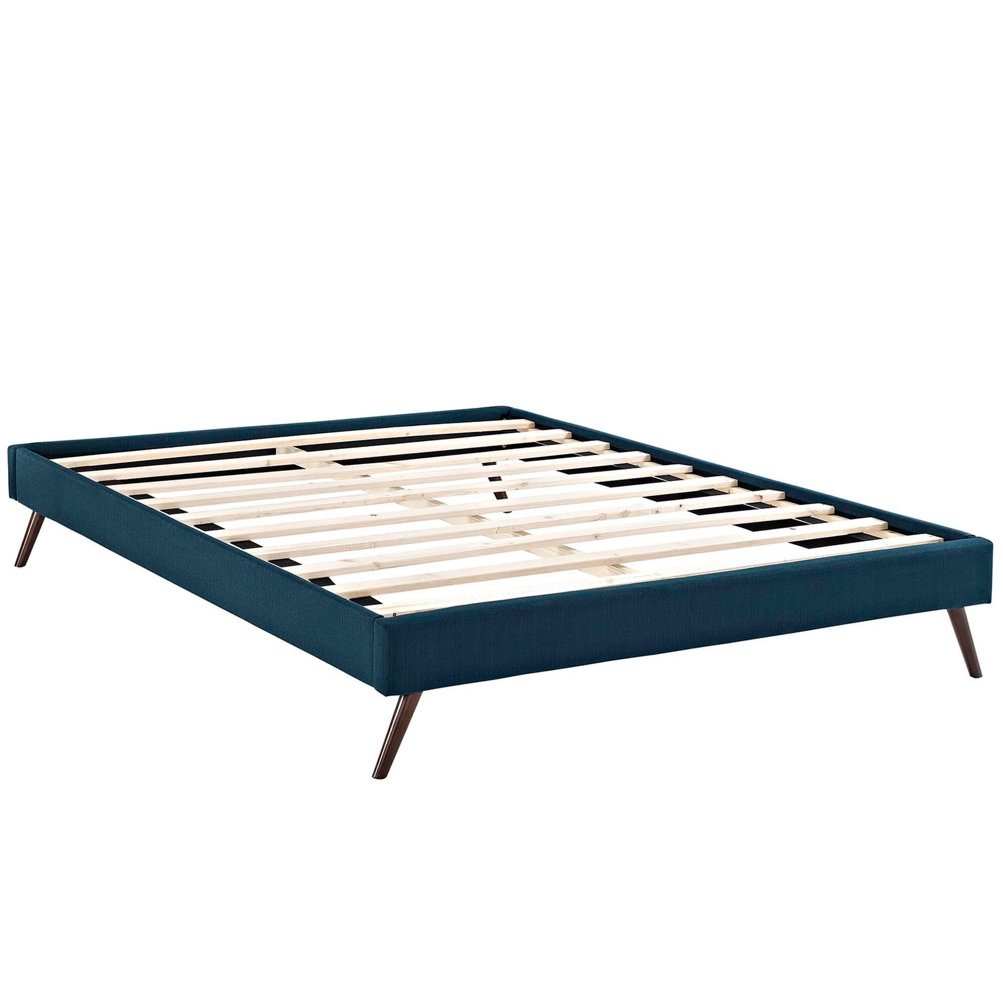 Modway Loryn Full Bed with Round Splayed Legs, Azure, large