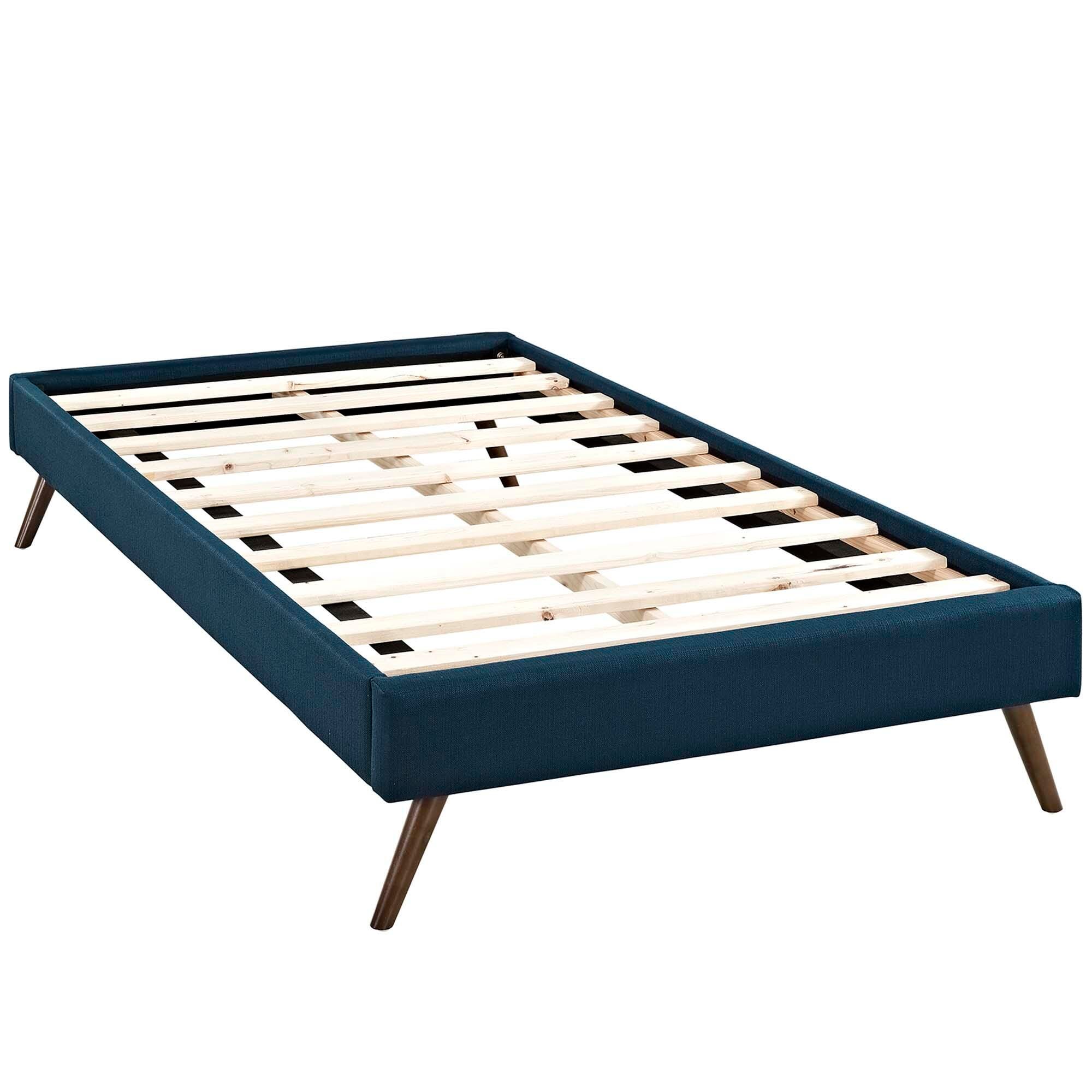 Modway Loryn Twin Bed with Round Splayed Legs, Azure, large