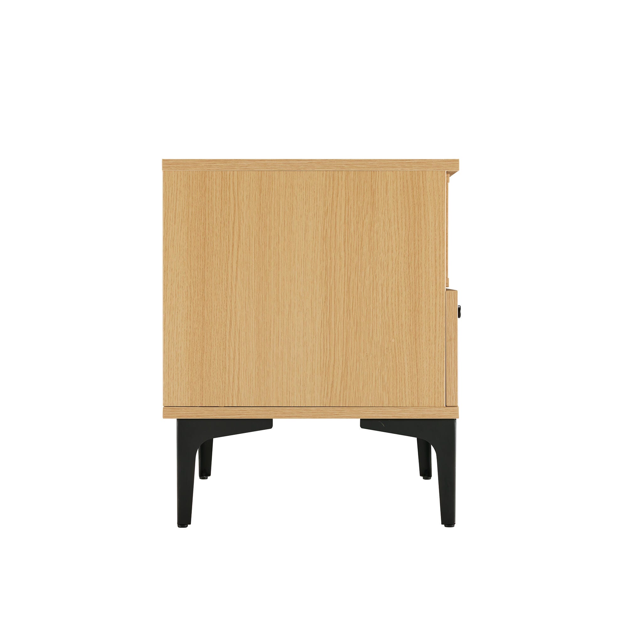 Manhattan Comfort Amara 20" 1 Drawer Nightstand, Natural Oak, large