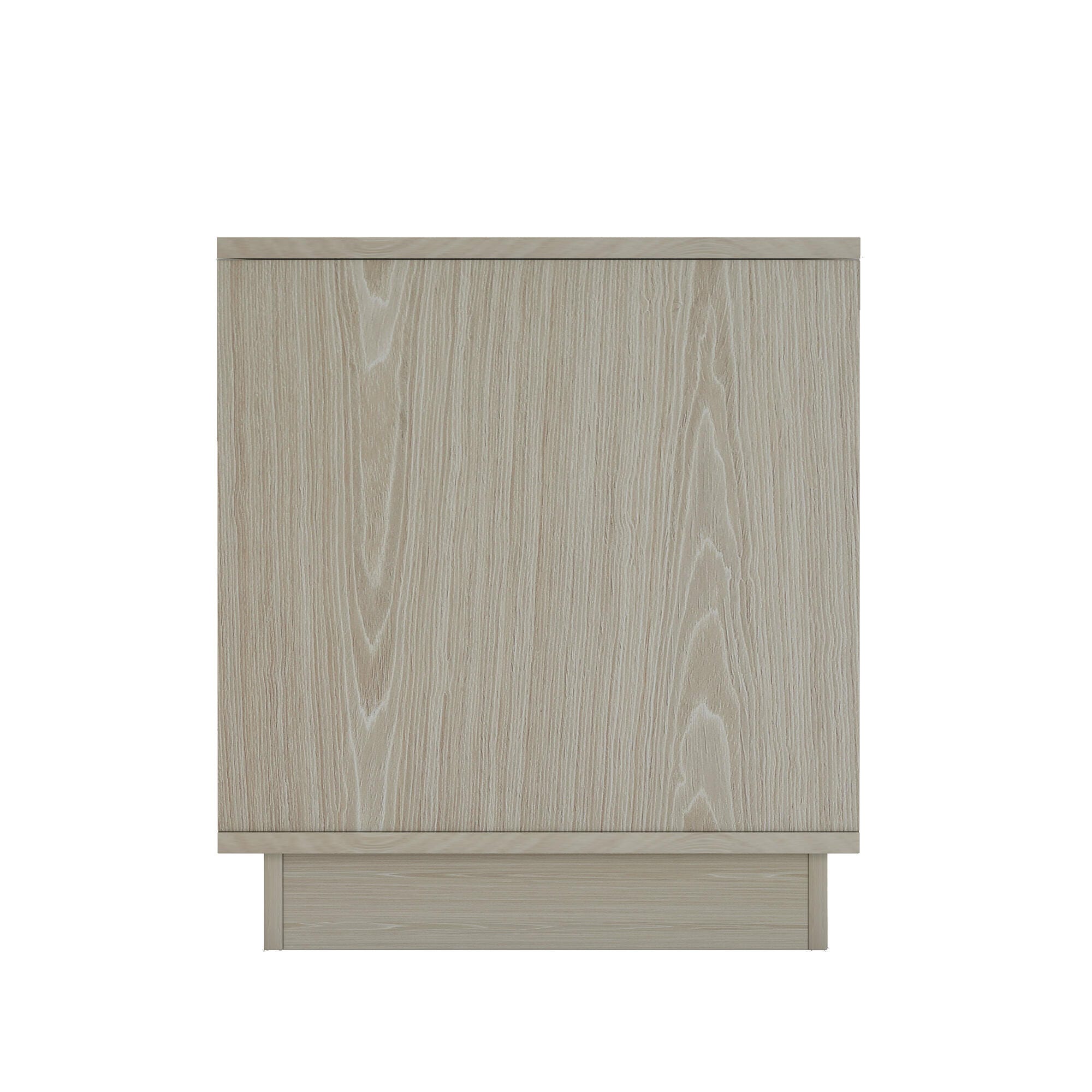 Manhattan Comfort Horizon 22" 2 Drawer Nightstand, White Washed Oak, large