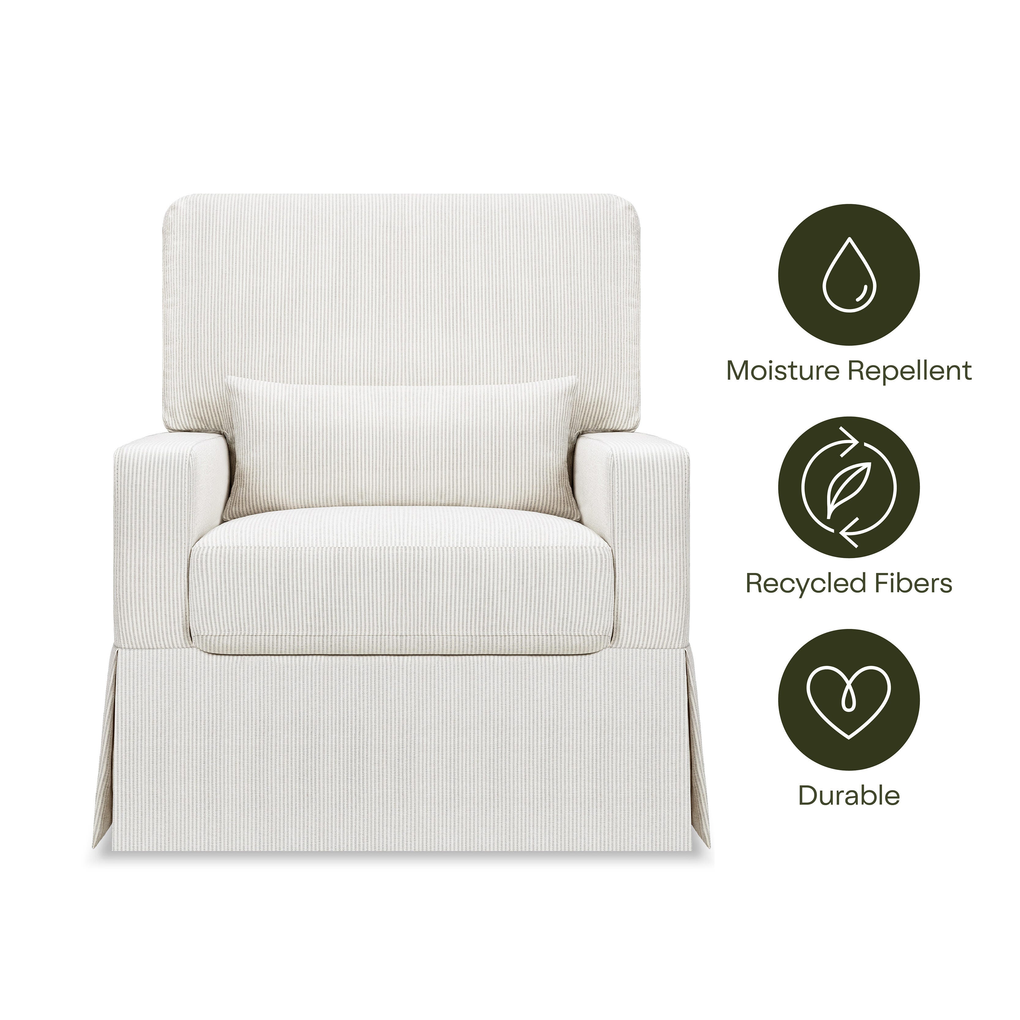 Namesake Crawford Pillowback Comfort Glider, Fog Chatham, large