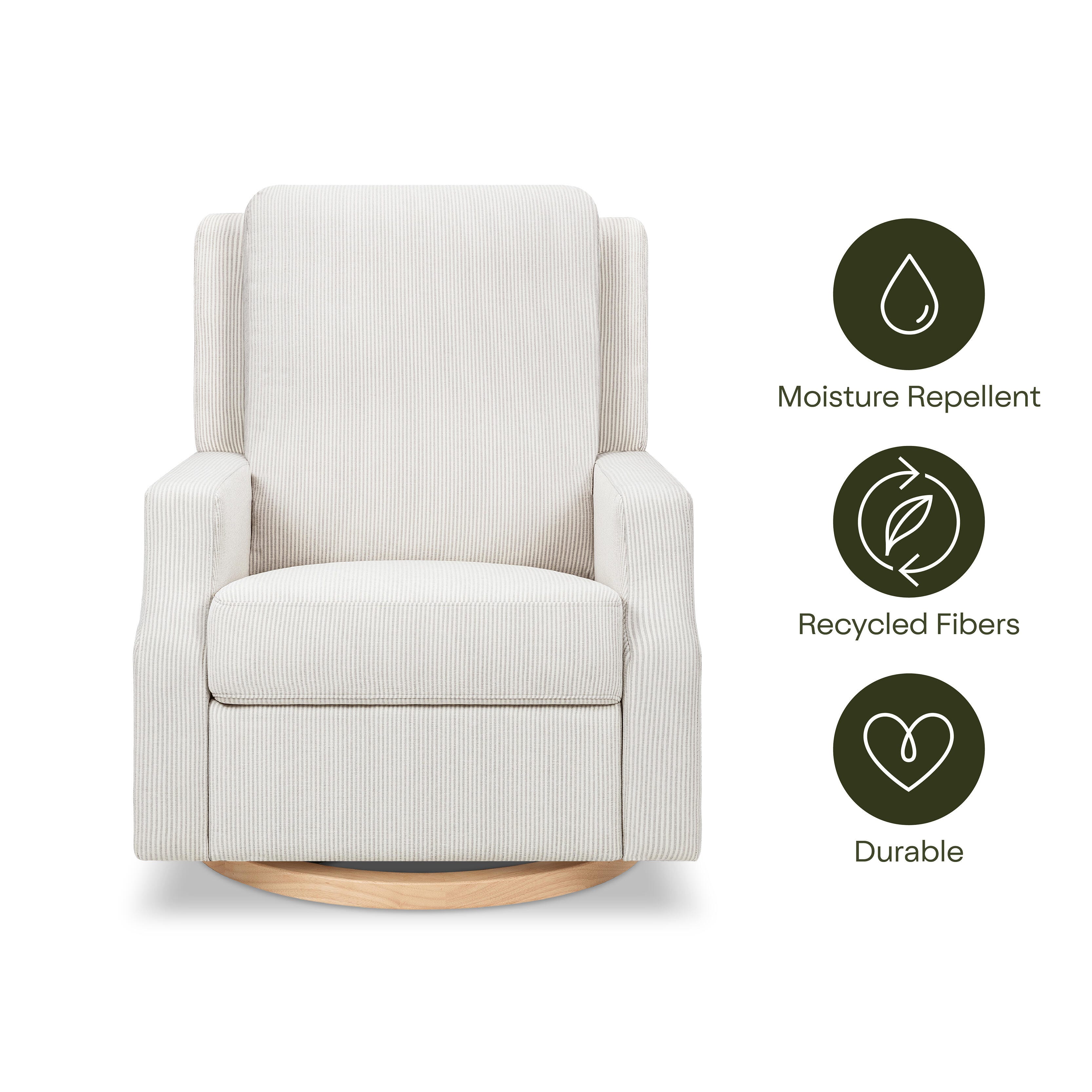Namesake Manual Recliner, Fog Chatham, large