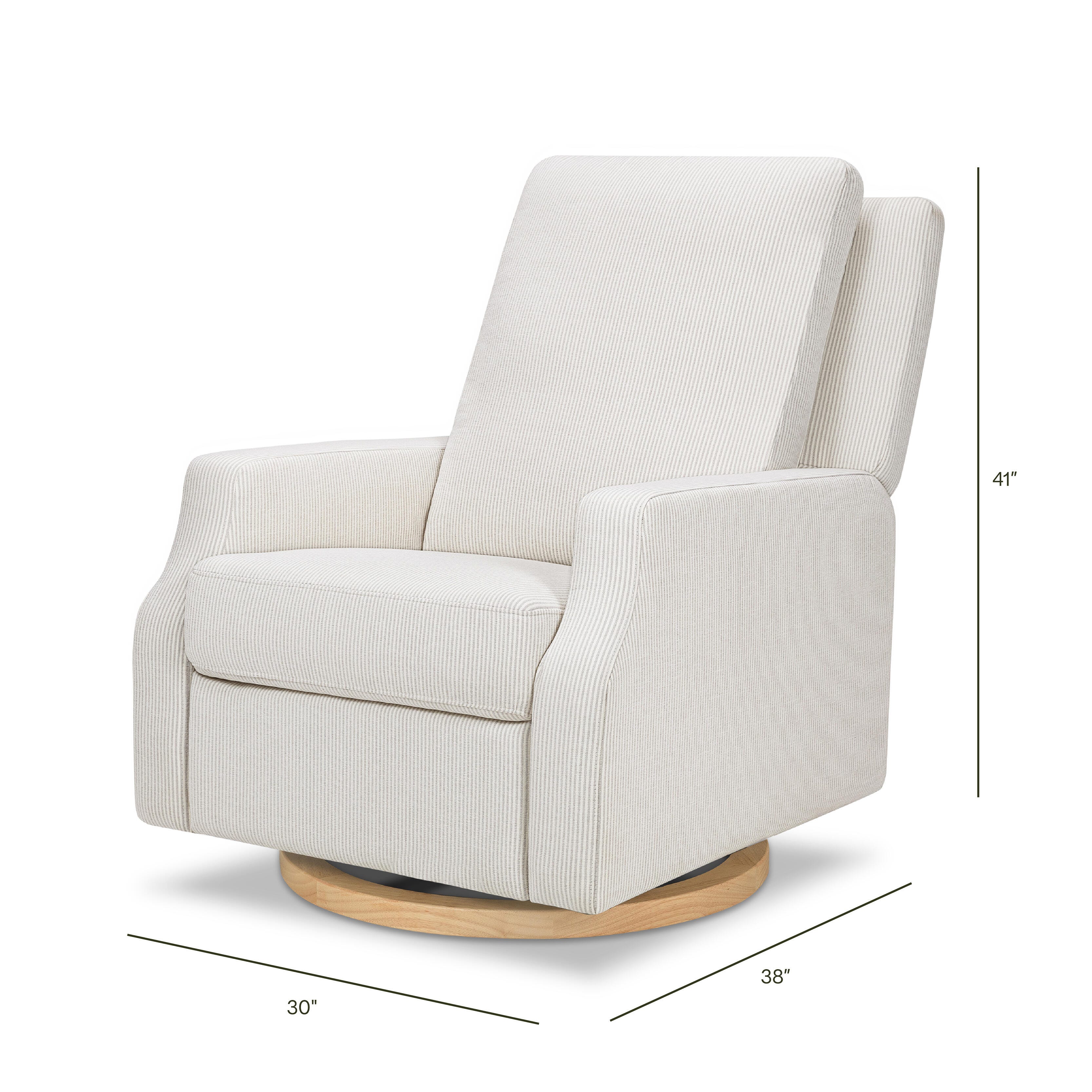 Namesake Manual Recliner, Fog Chatham, large