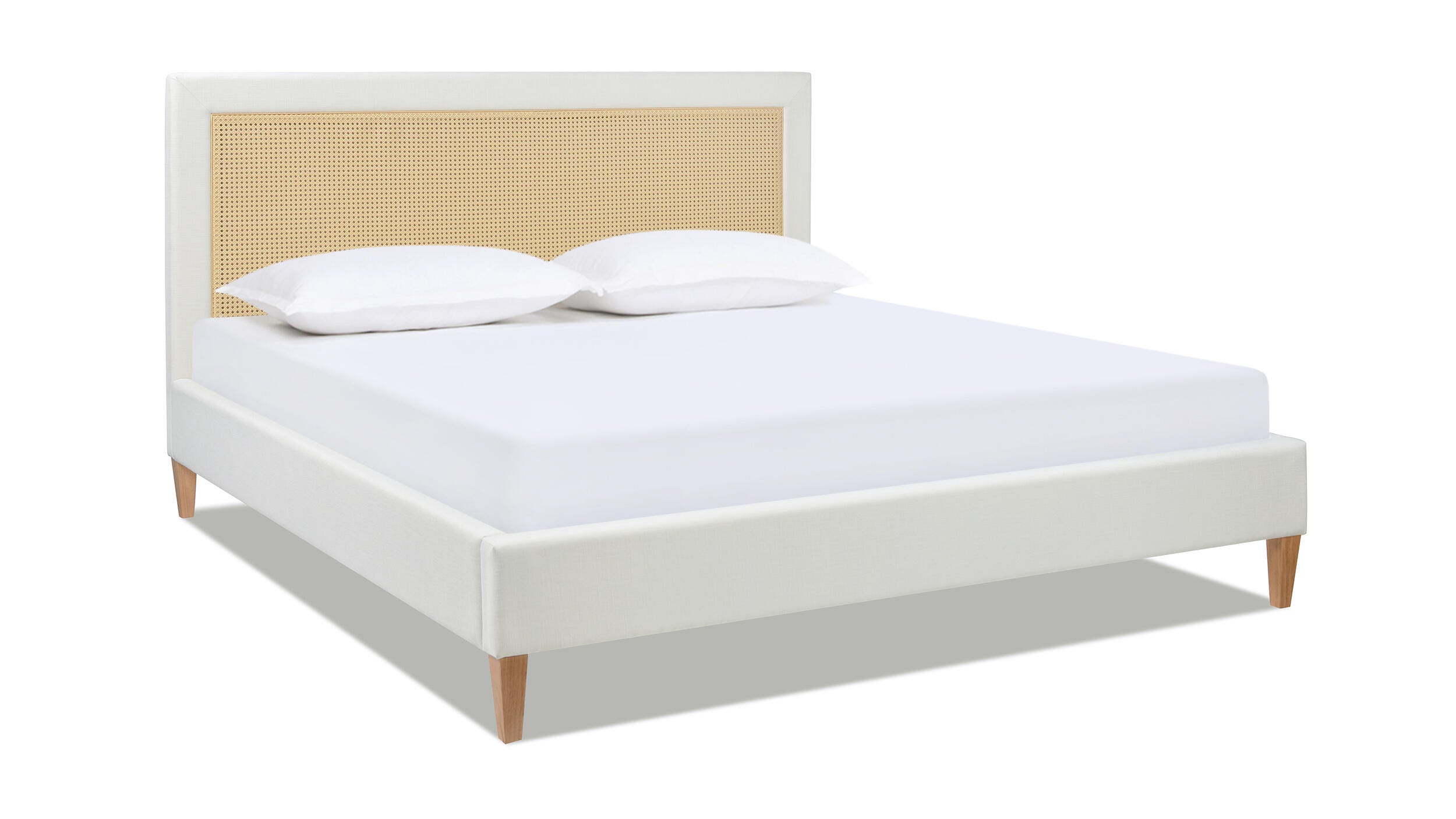 Jennifer Taylor Home Haley King Upholstered Bed, Antique White, large