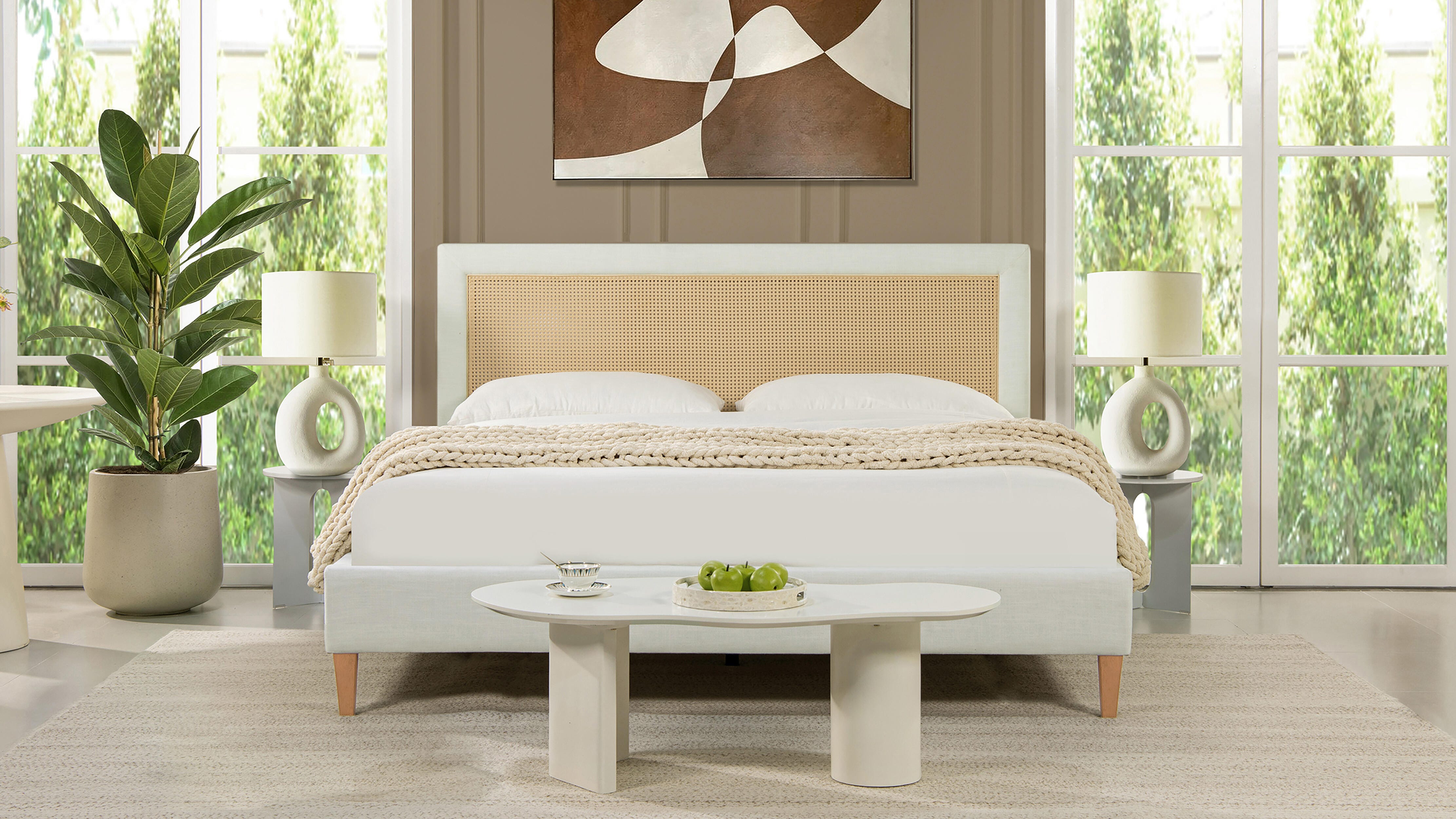 Jennifer Taylor Home Haley King Upholstered Bed, , large