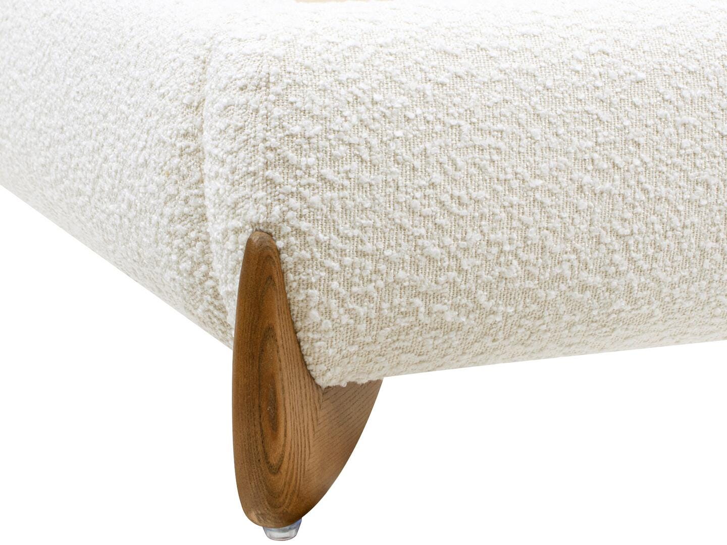 Jennifer Taylor Home Alpine King Upholstered Bed, White, large