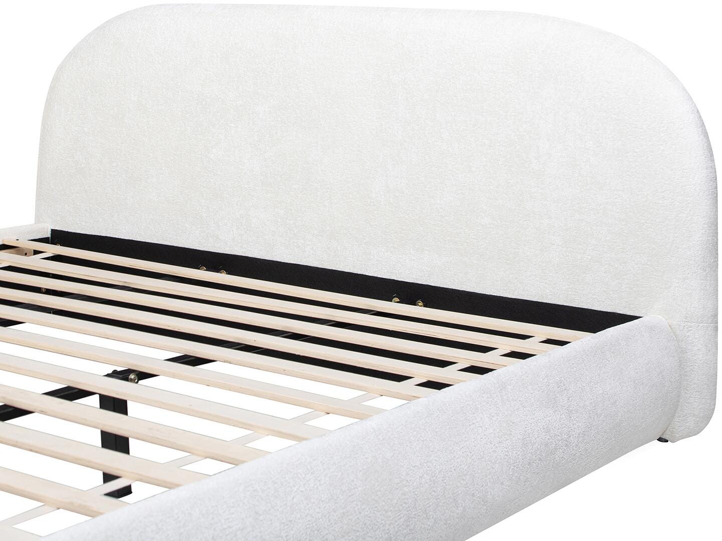 Jennifer Taylor Home Archie King Upholstered Bed, Almond White, large