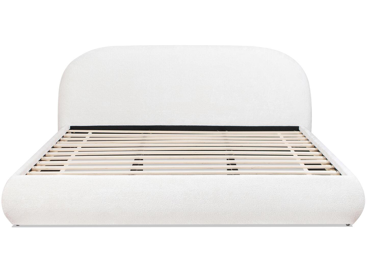 Jennifer Taylor Home Archie King Upholstered Bed, Almond White, large