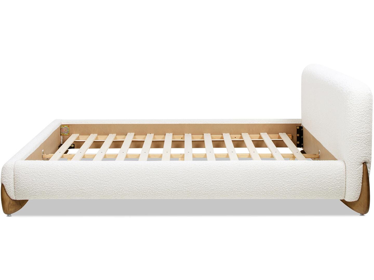 Jennifer Taylor Home Alpine Queen Upholstered Bed, White, large