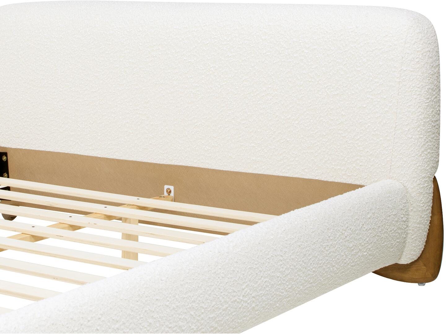 Jennifer Taylor Home Alpine Queen Upholstered Bed, White, large
