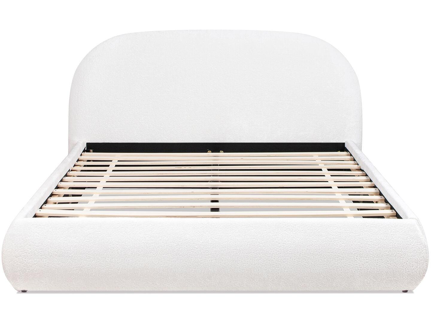 Jennifer Taylor Home Archie Queen Upholstered Bed, Almond White, large