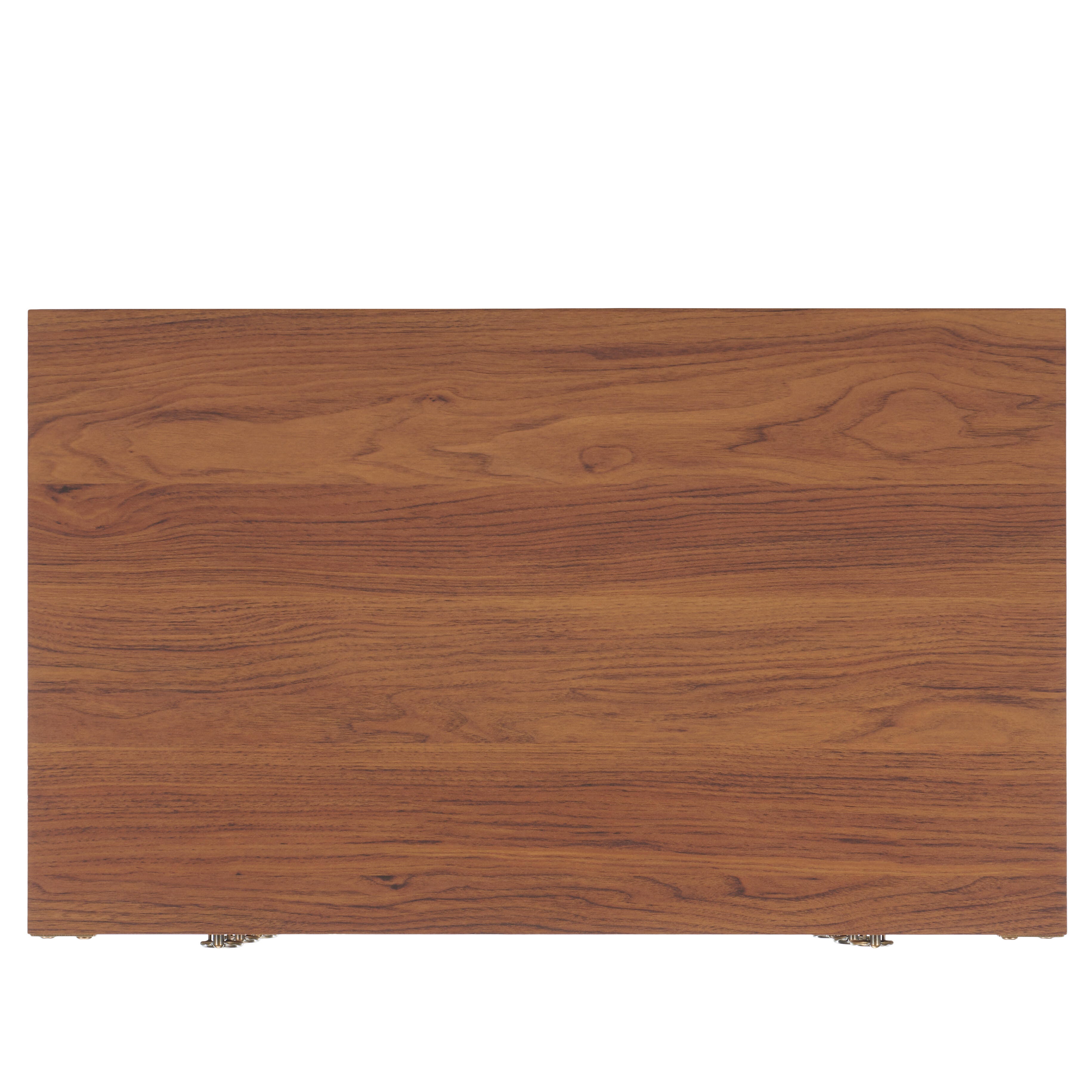 Safavieh Galio 31" 3 Drawer Chest of Drawers, Walnut/Gold, large