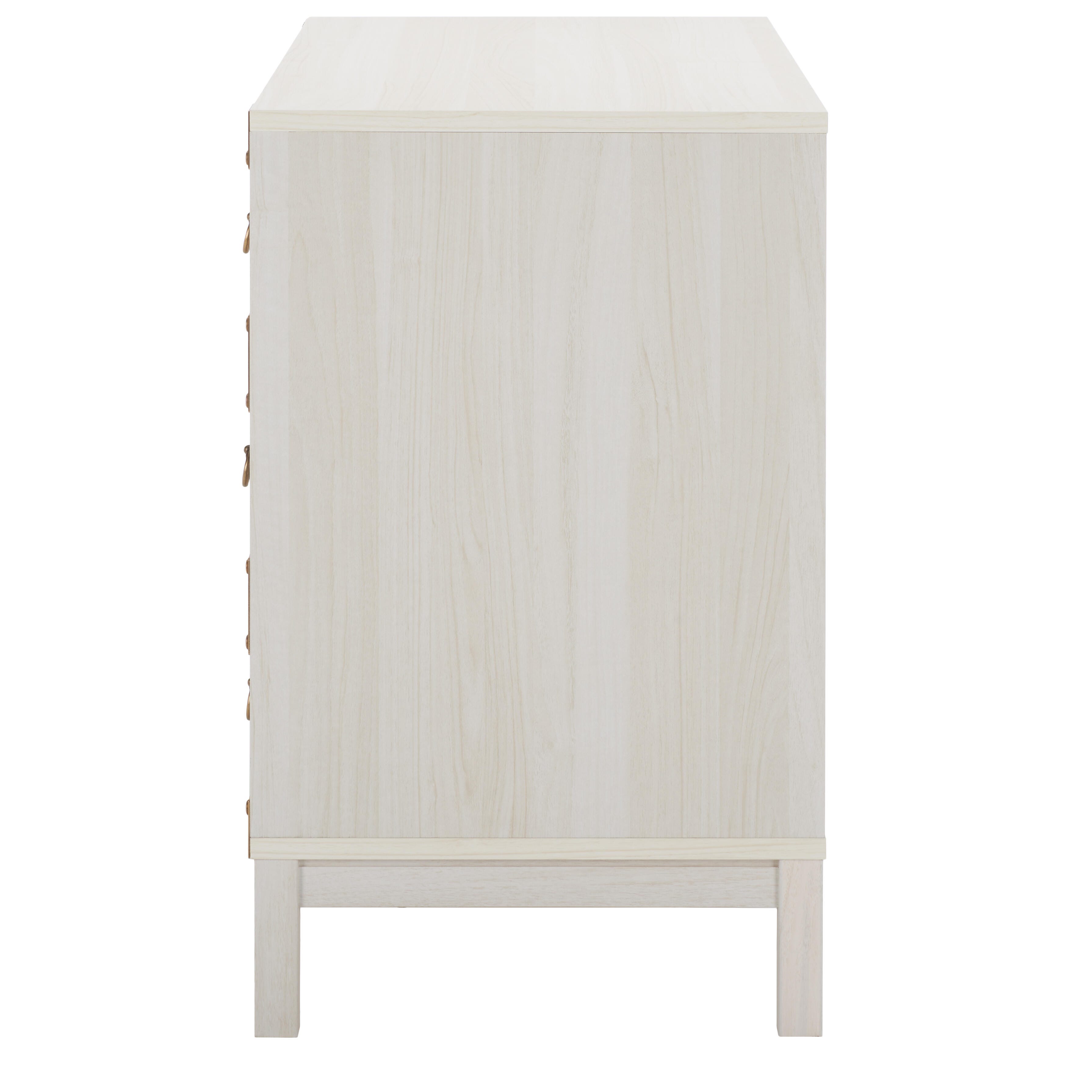 Safavieh Galio 31" 3 Drawer Chest of Drawers, Bleached White/Gold, large