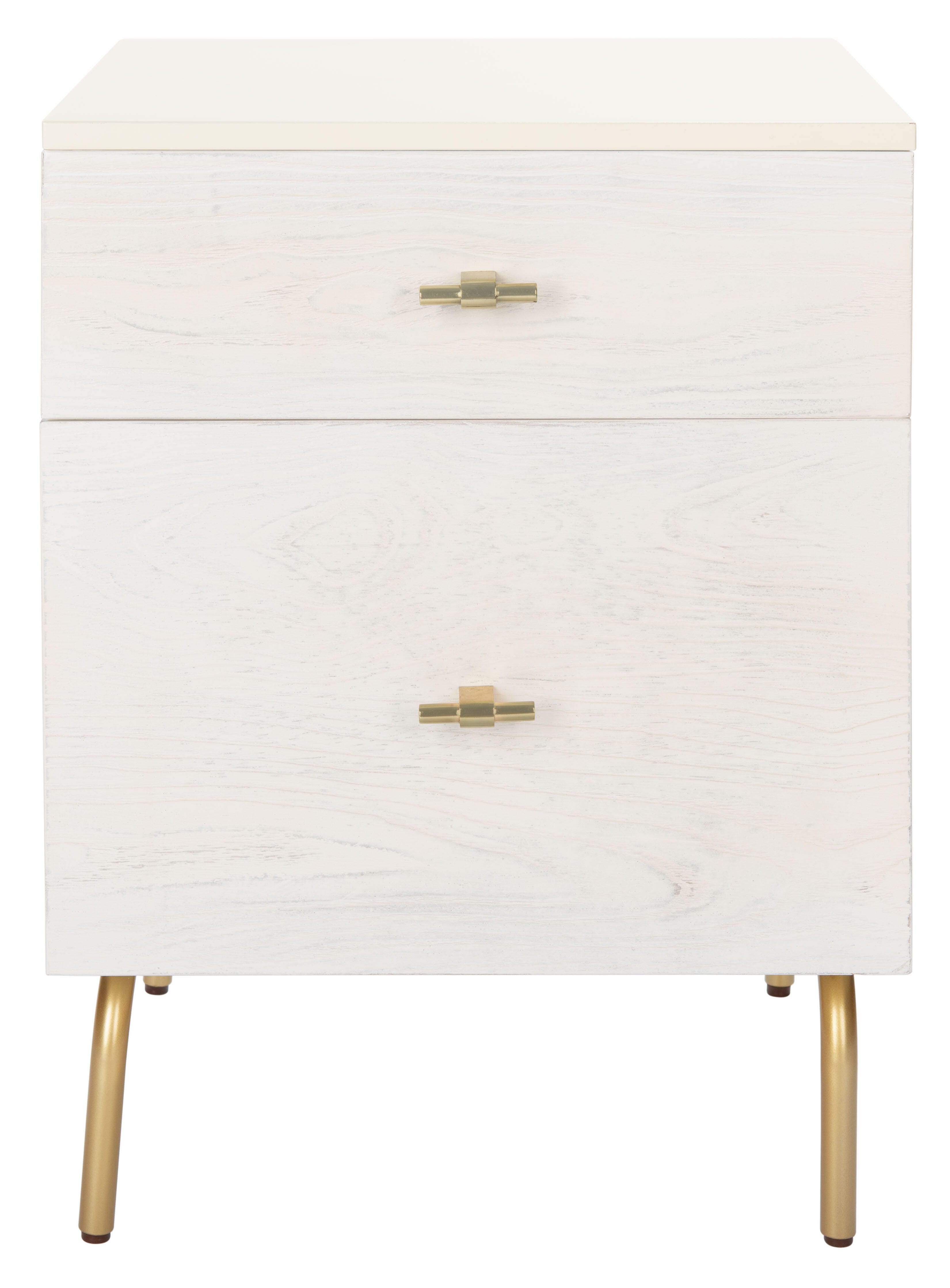 Safavieh Genevieve 18" 2 Drawer Nightstand, , large