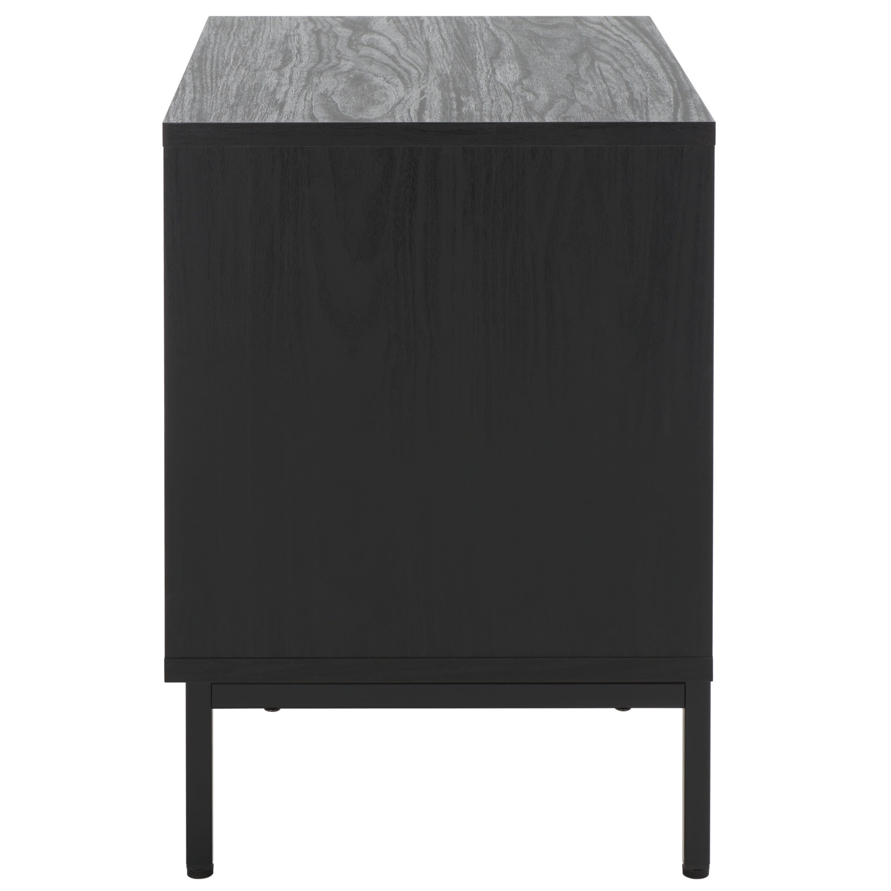 Safavieh Lylia 22" 2 Drawer Nightstand, Black, large