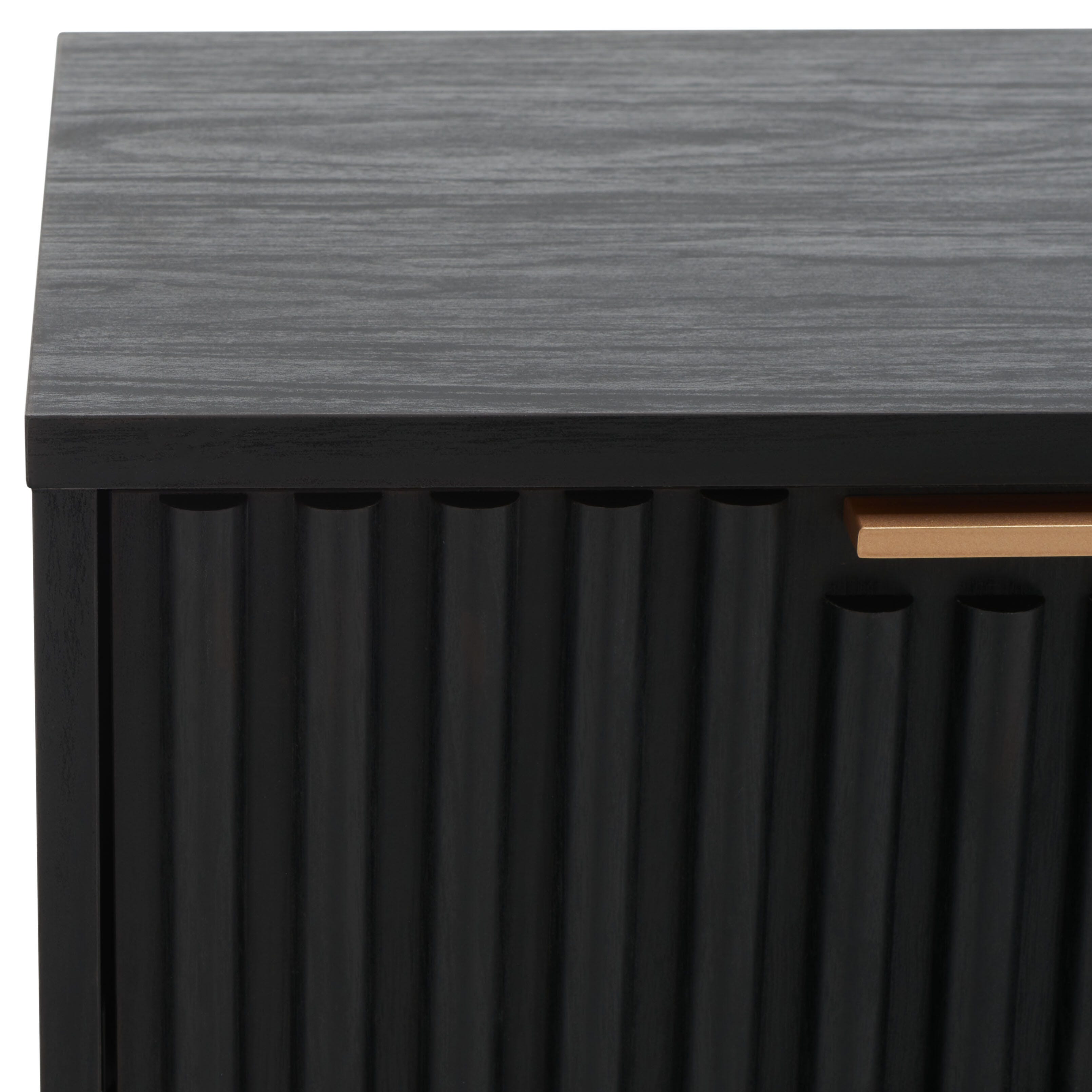 Safavieh Lylia 22" 2 Drawer Nightstand, Black, large