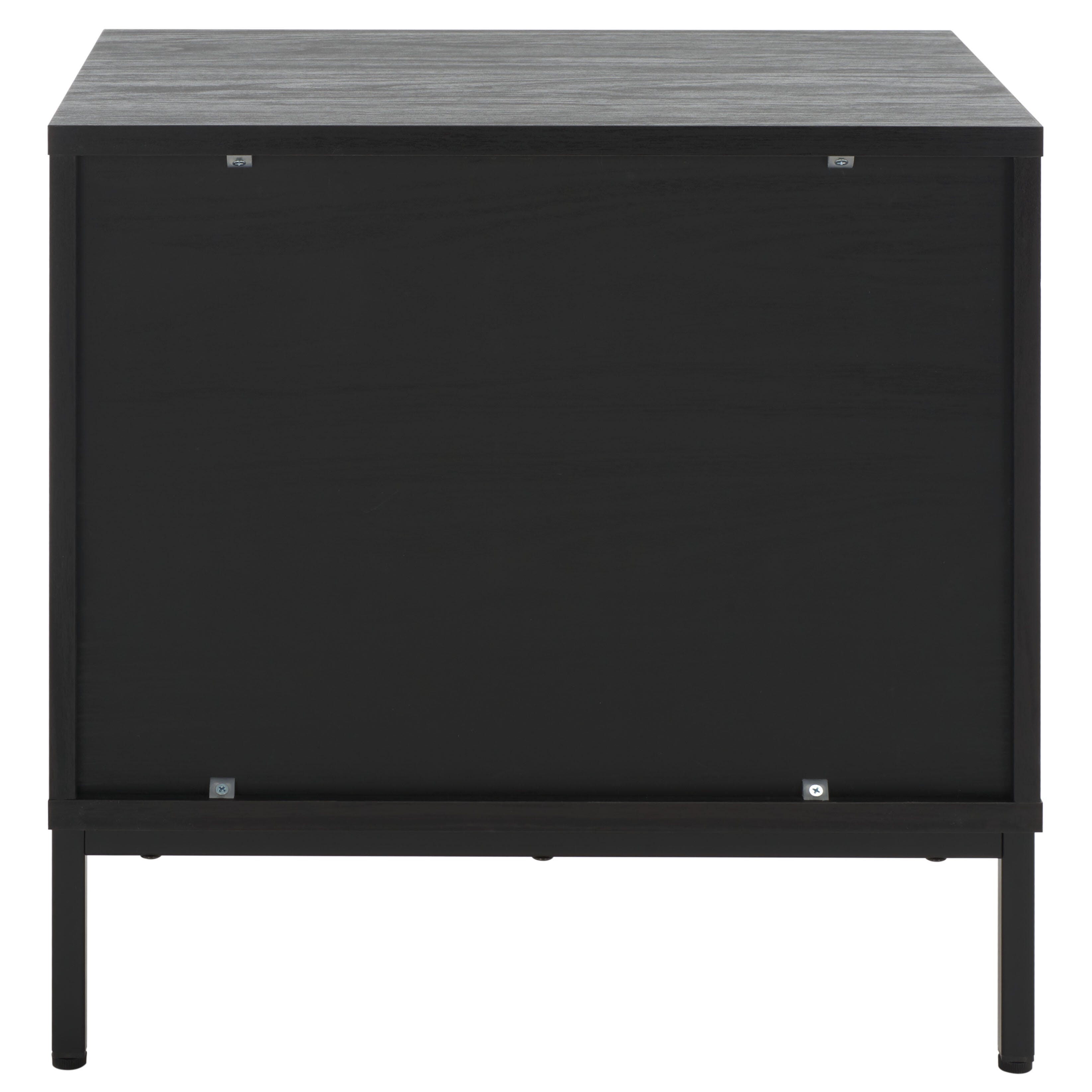 Safavieh Lylia 22" 2 Drawer Nightstand, Black, large