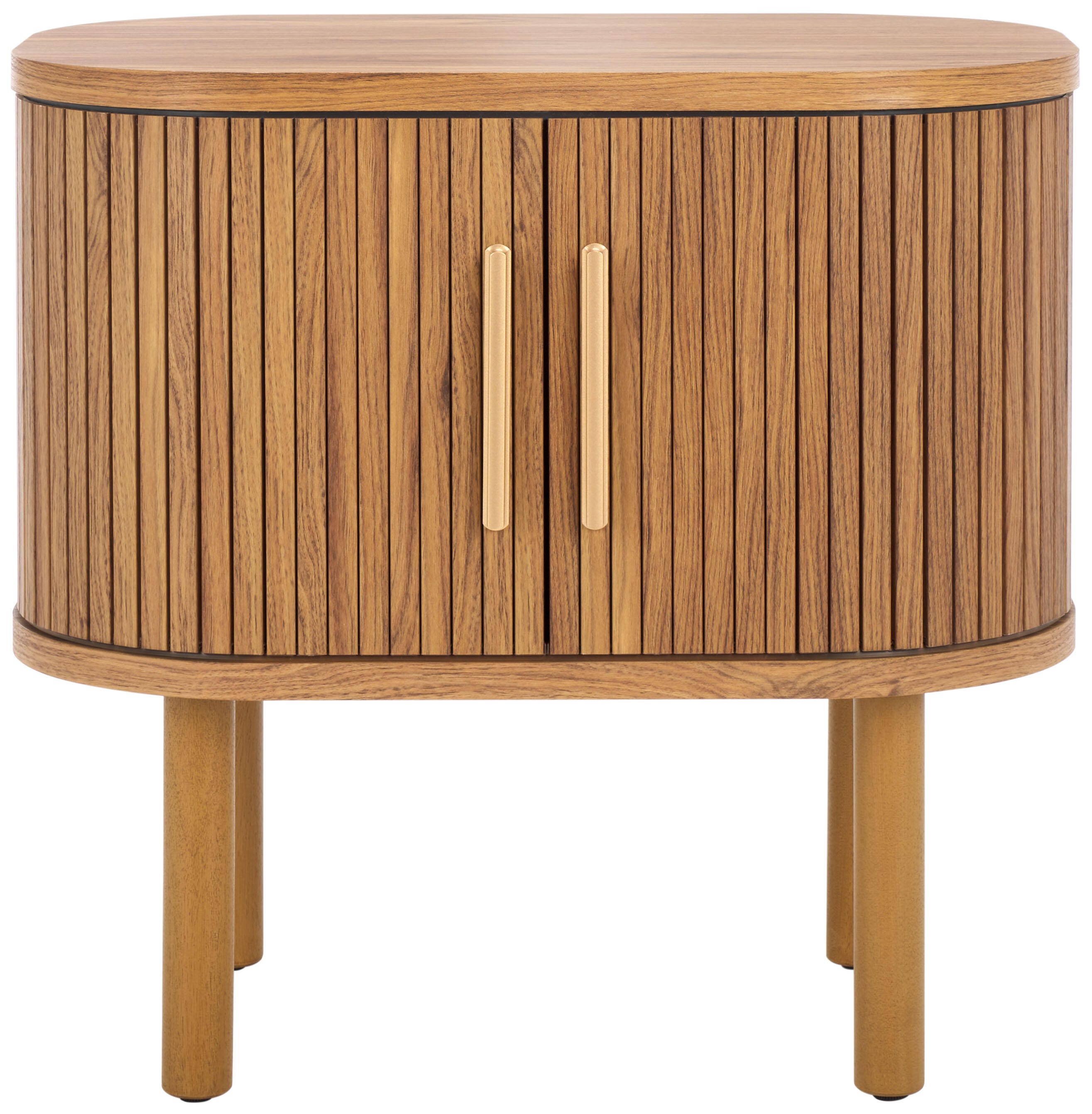 Safavieh Tealla 23" Nightstand, Oak/Gold, large