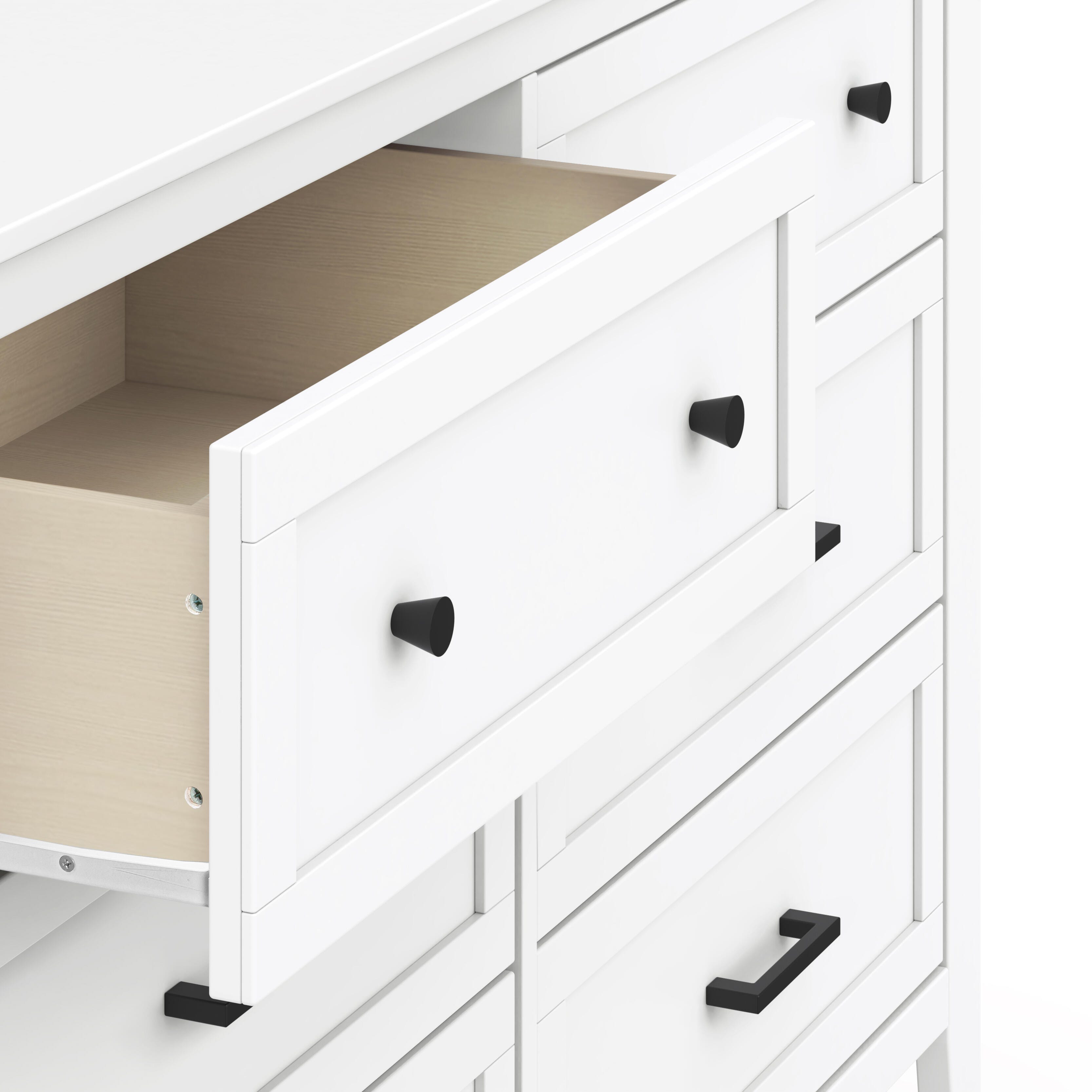 daVinci Beau 6 Drawer Dresser, White, large