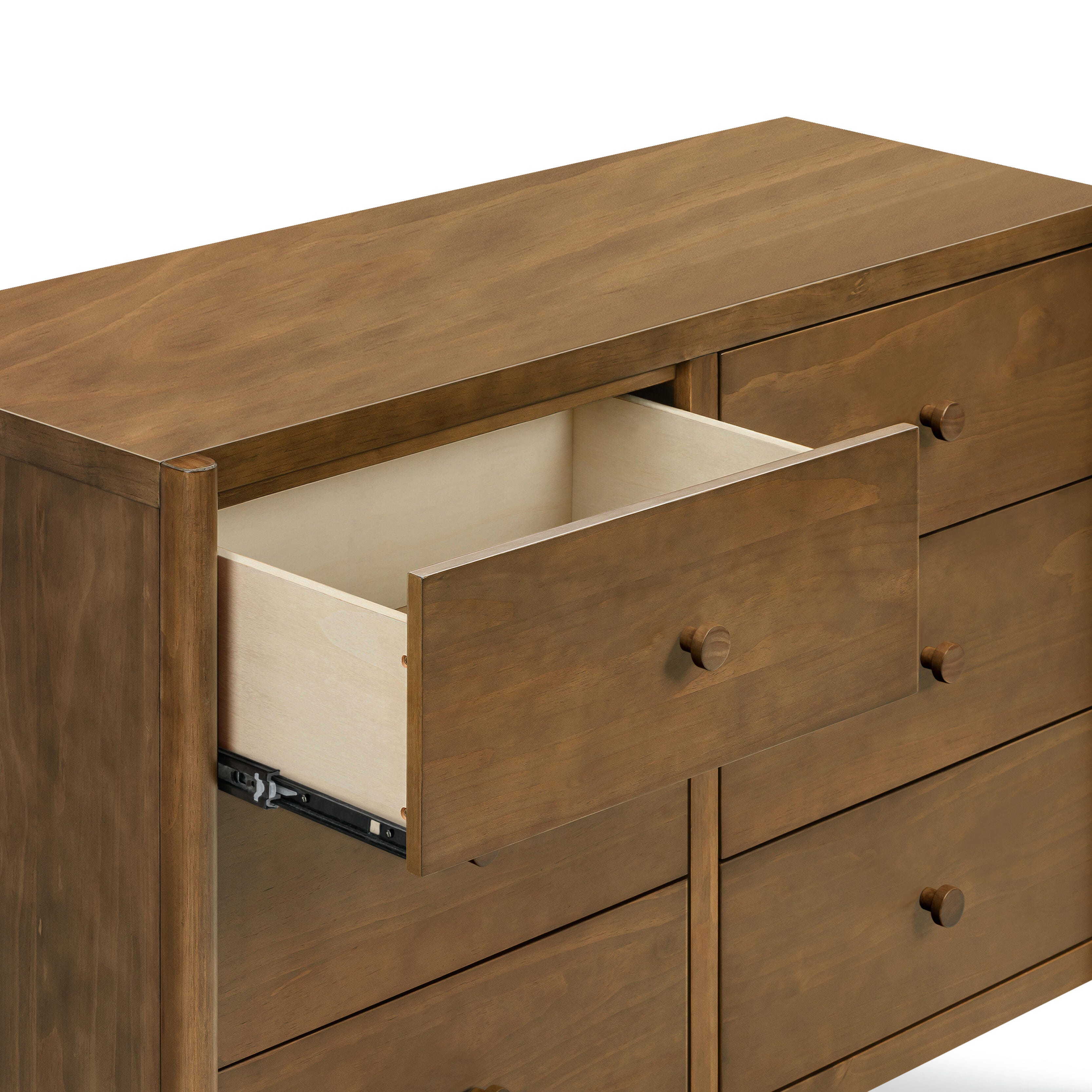 daVinci Birdie 6 Drawer Dresser, Walnut, large