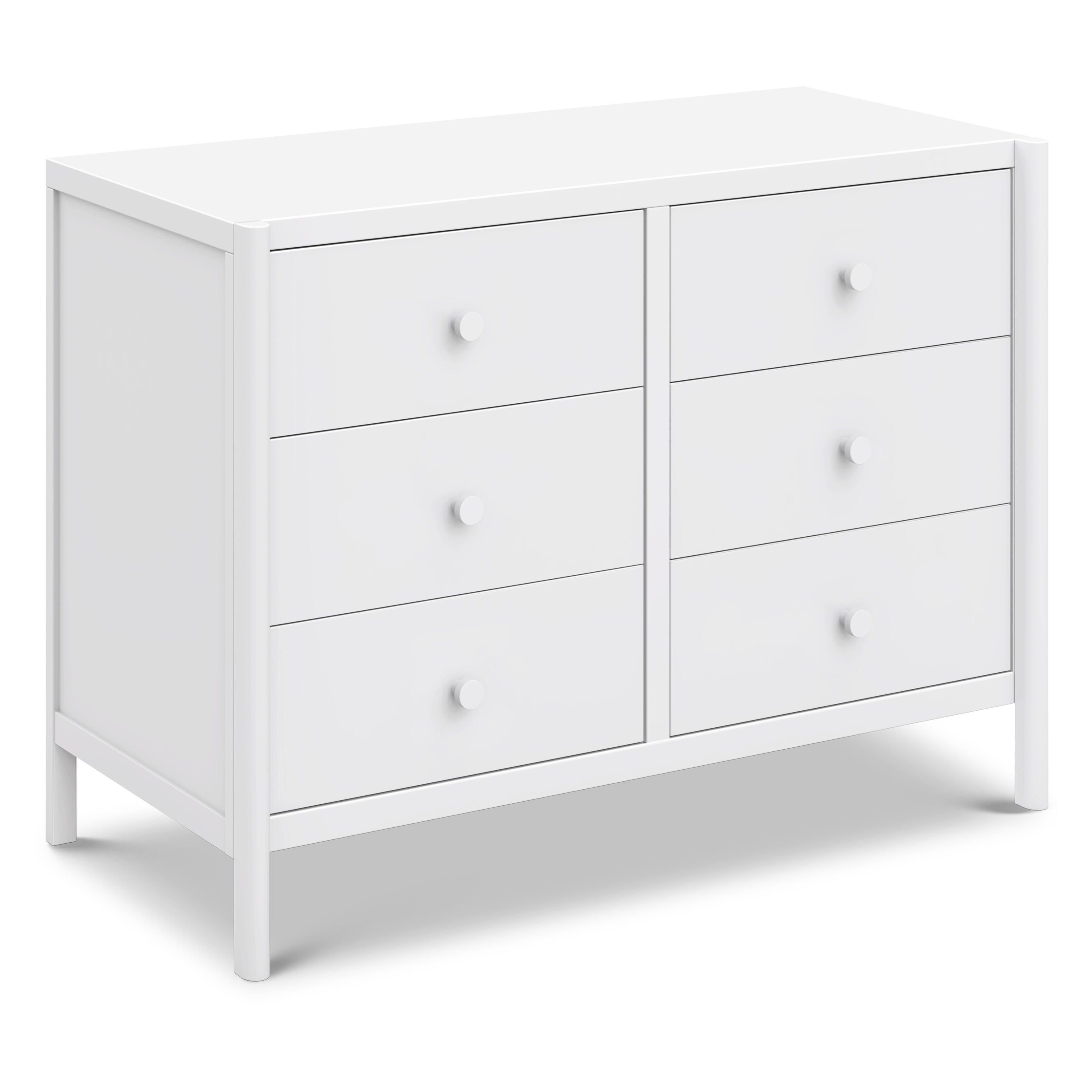 daVinci Birdie 6 Drawer Dresser, White, large