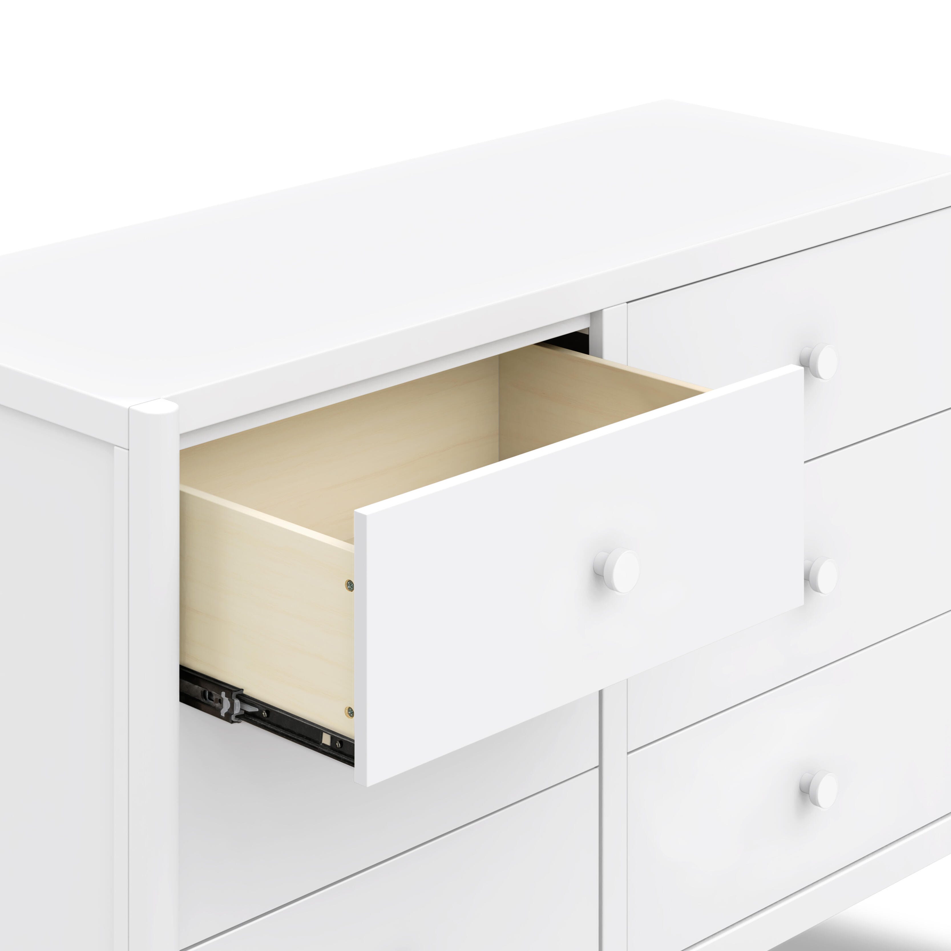 daVinci Birdie 6 Drawer Dresser, White, large