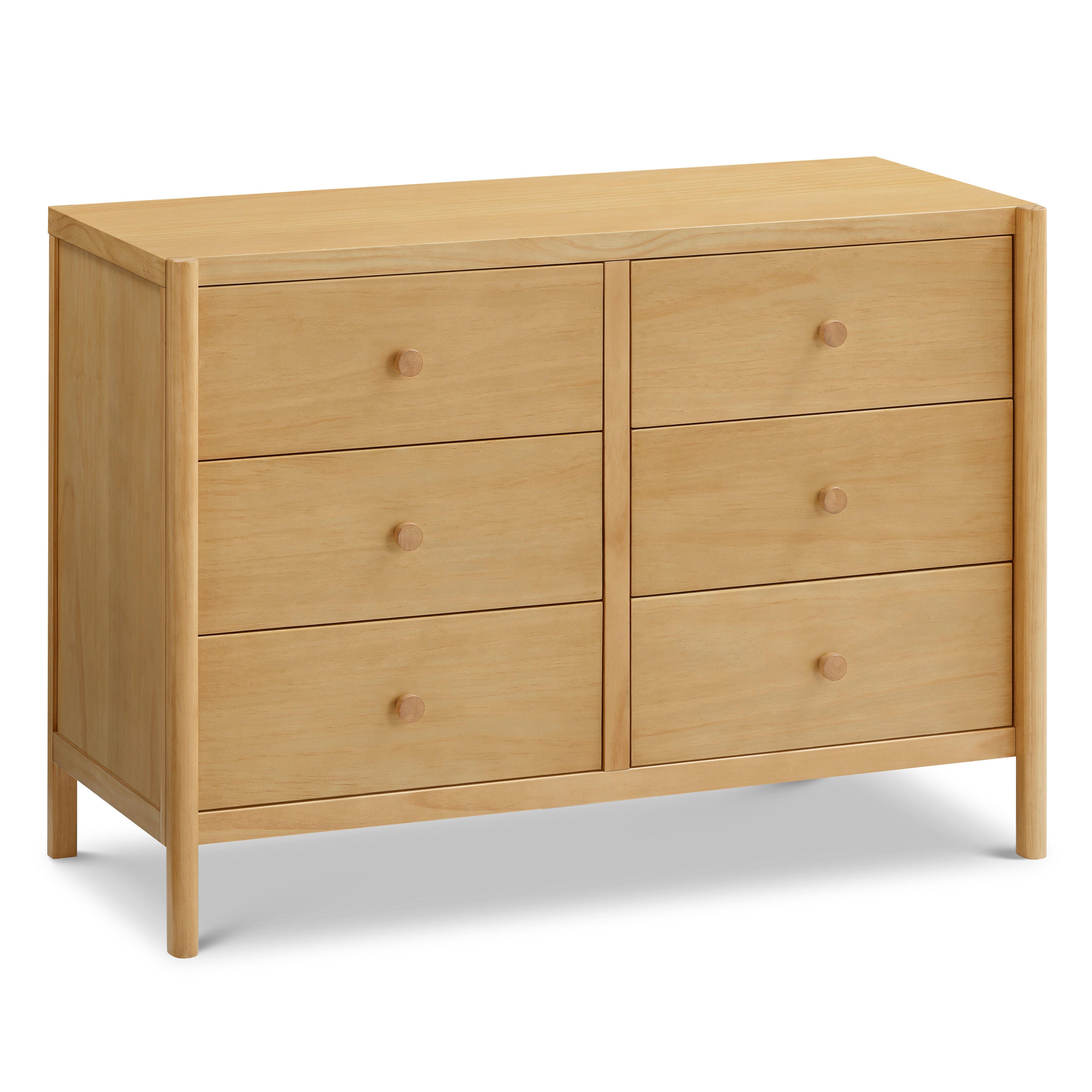 daVinci Birdie 6 Drawer Dresser, Honey, large