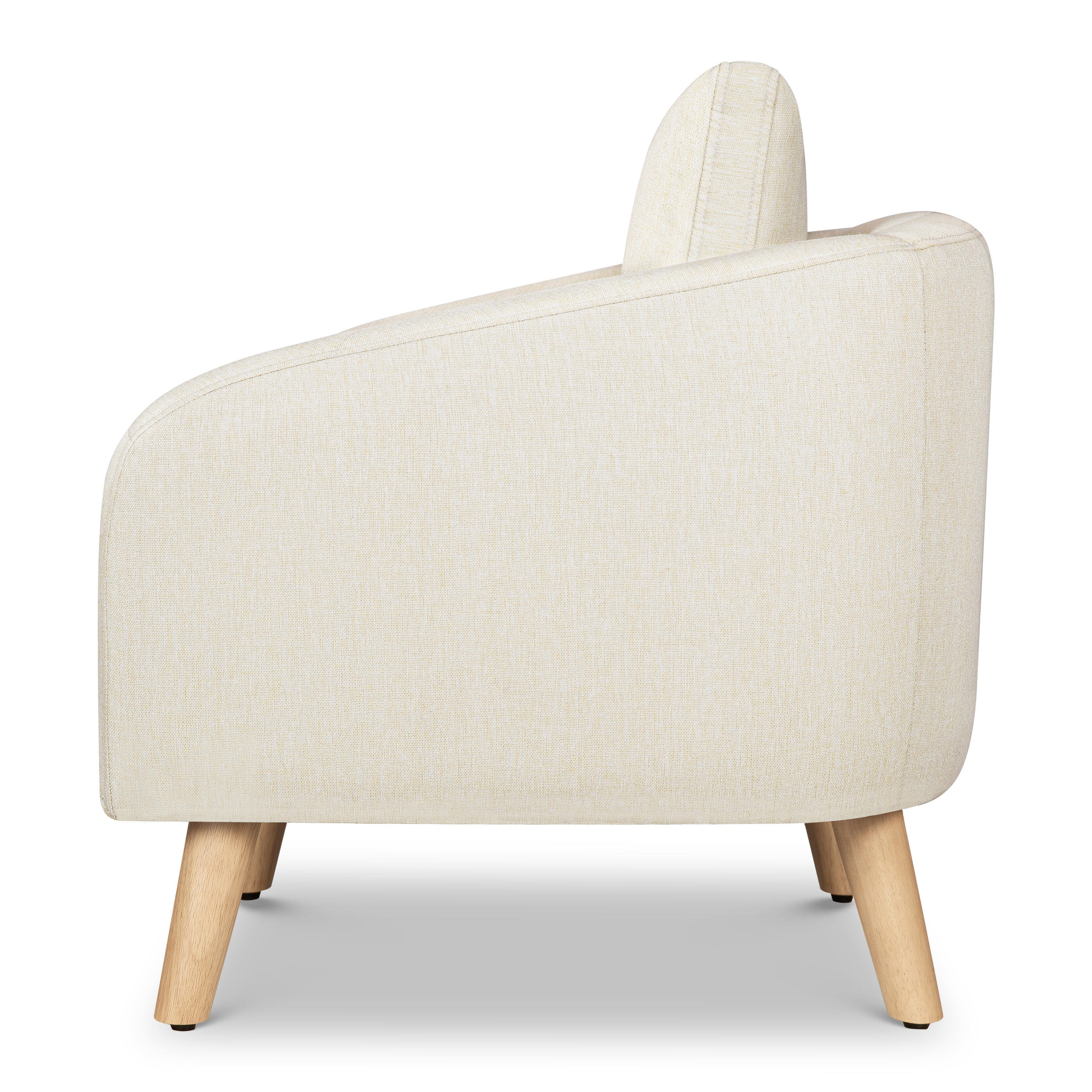 daVinci Nina Kids Accent Chair, Vanilla, large