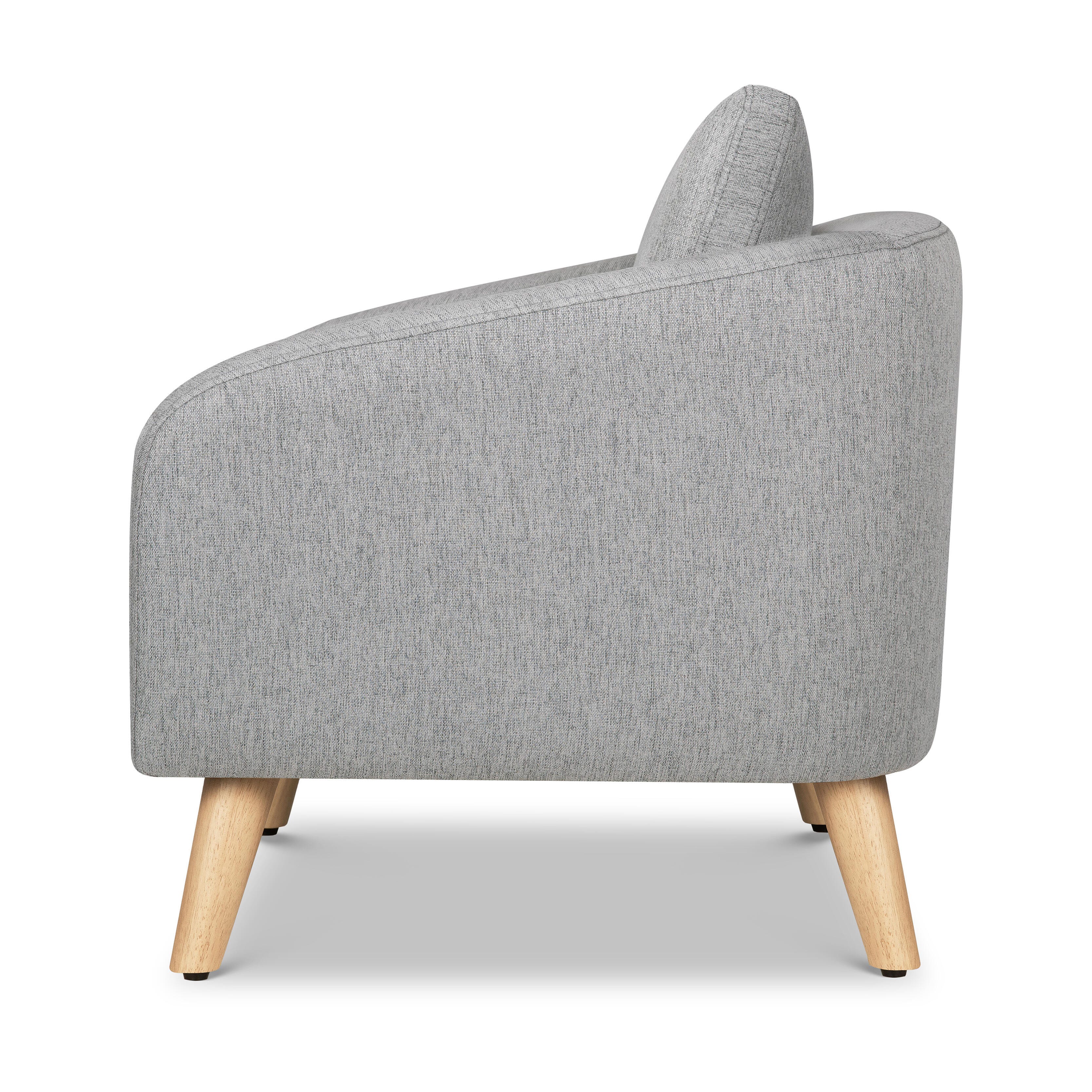 daVinci Nina Kids Accent Chair, Frost Gray, large