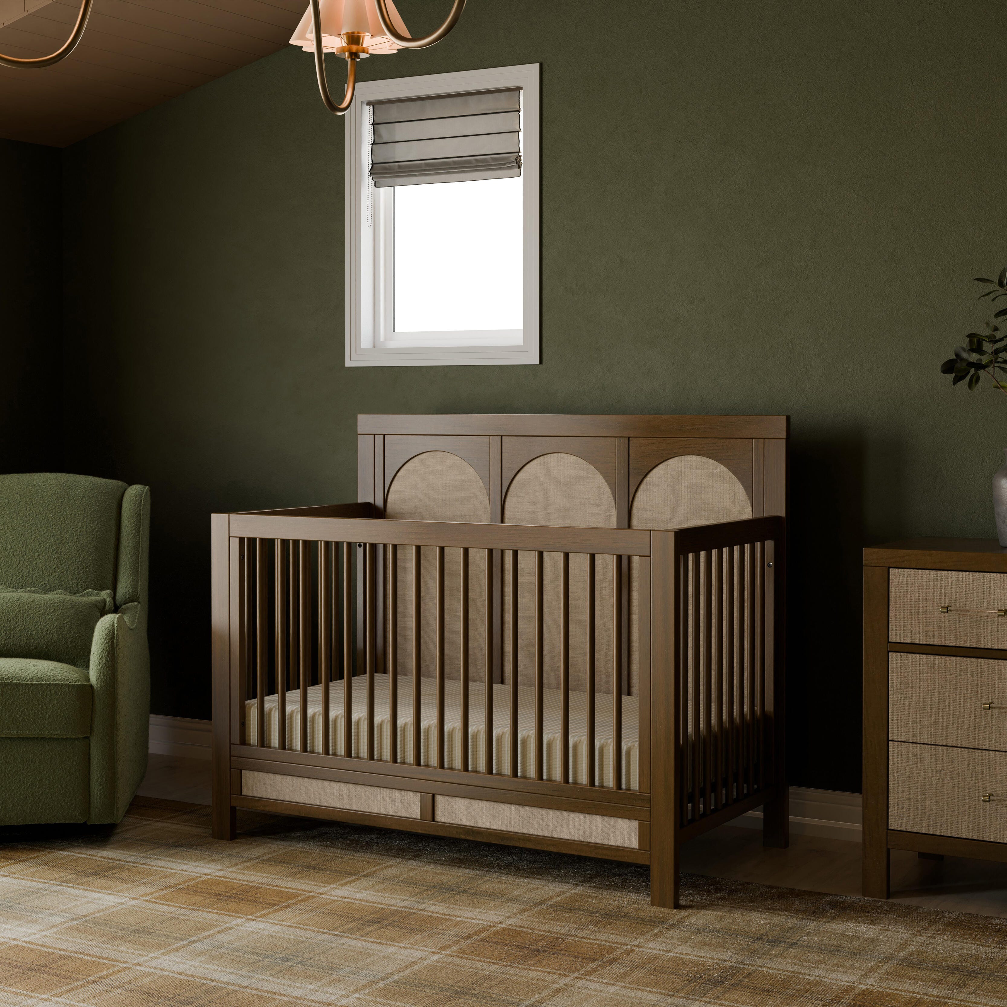 Namesake Eloise 4-in-1 Convertible Crib, Natural Walnut/Sand, large