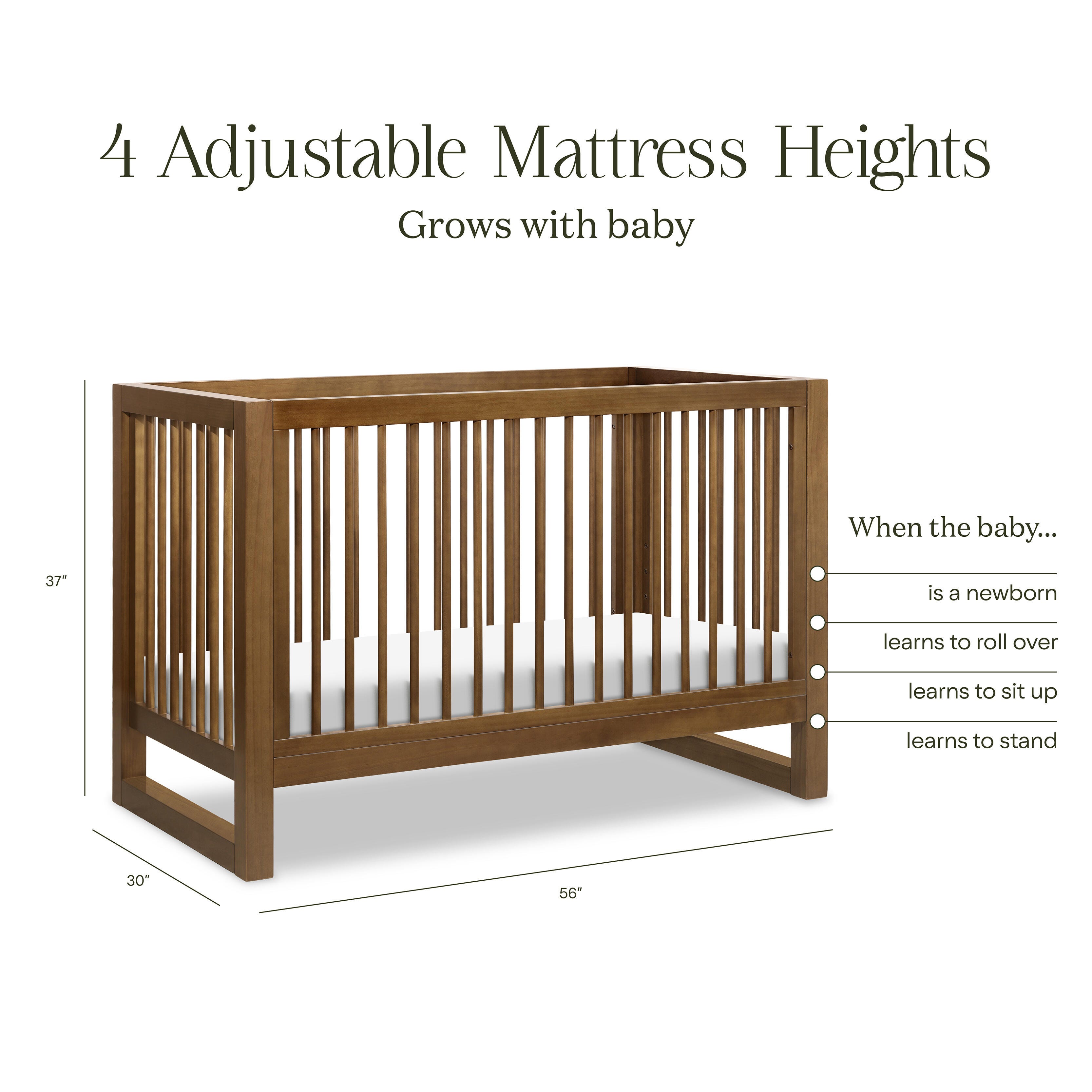 Namesake Nantucket 3-in-1 Convertible Crib, Natural, large
