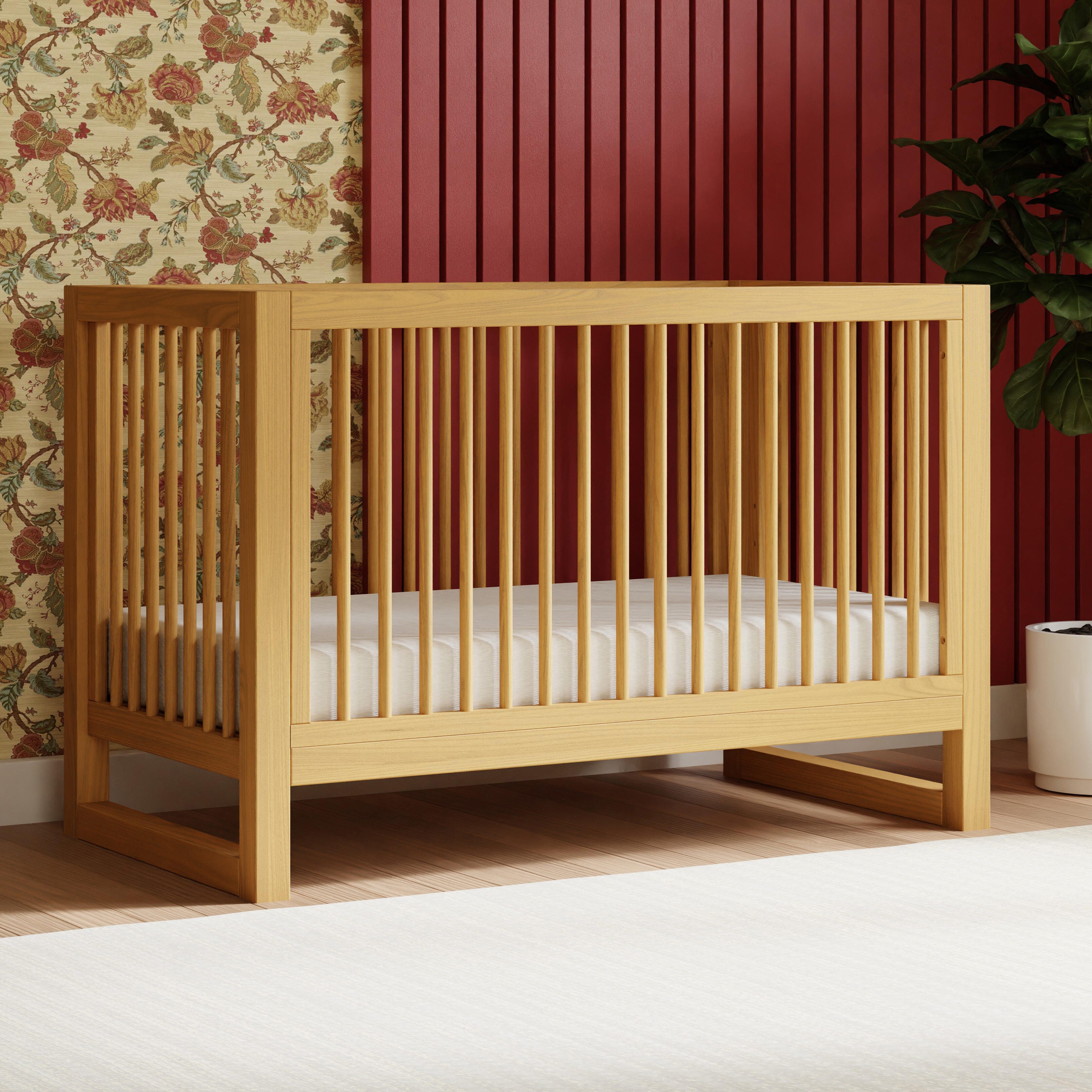 Namesake Nantucket 3-in-1 Convertible Crib, Honey, large