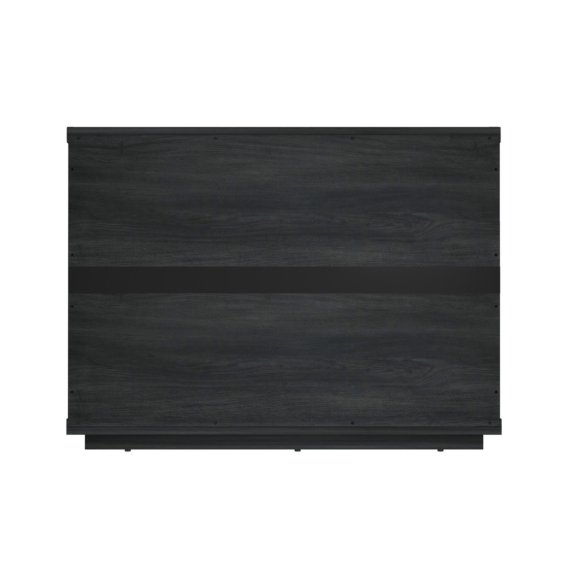 Manhattan Comfort Evelyn 32" 3 Drawers Nightstand, Charcoal Gray, large