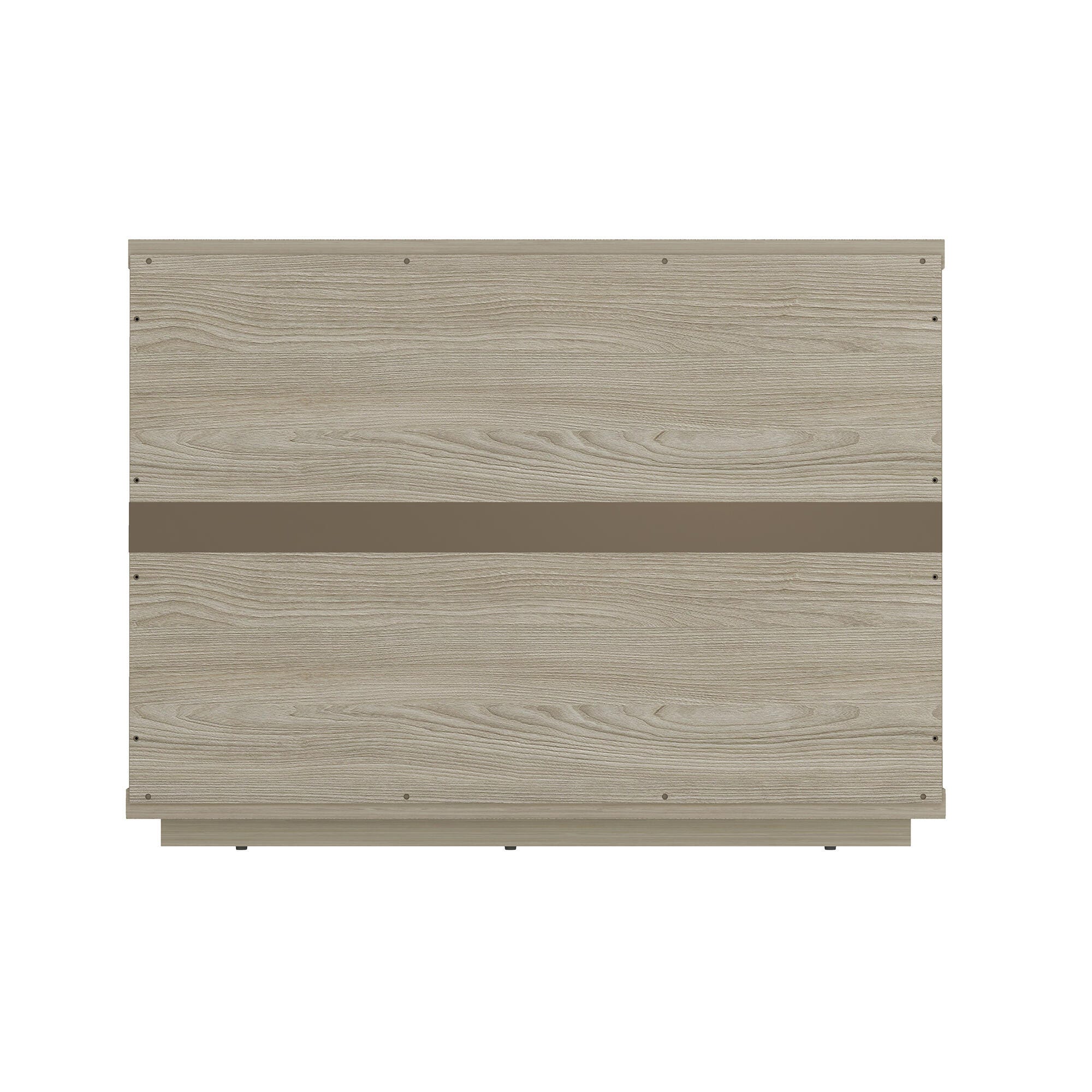 Manhattan Comfort Evelyn 32" 3 Drawers Nightstand, Natural, large