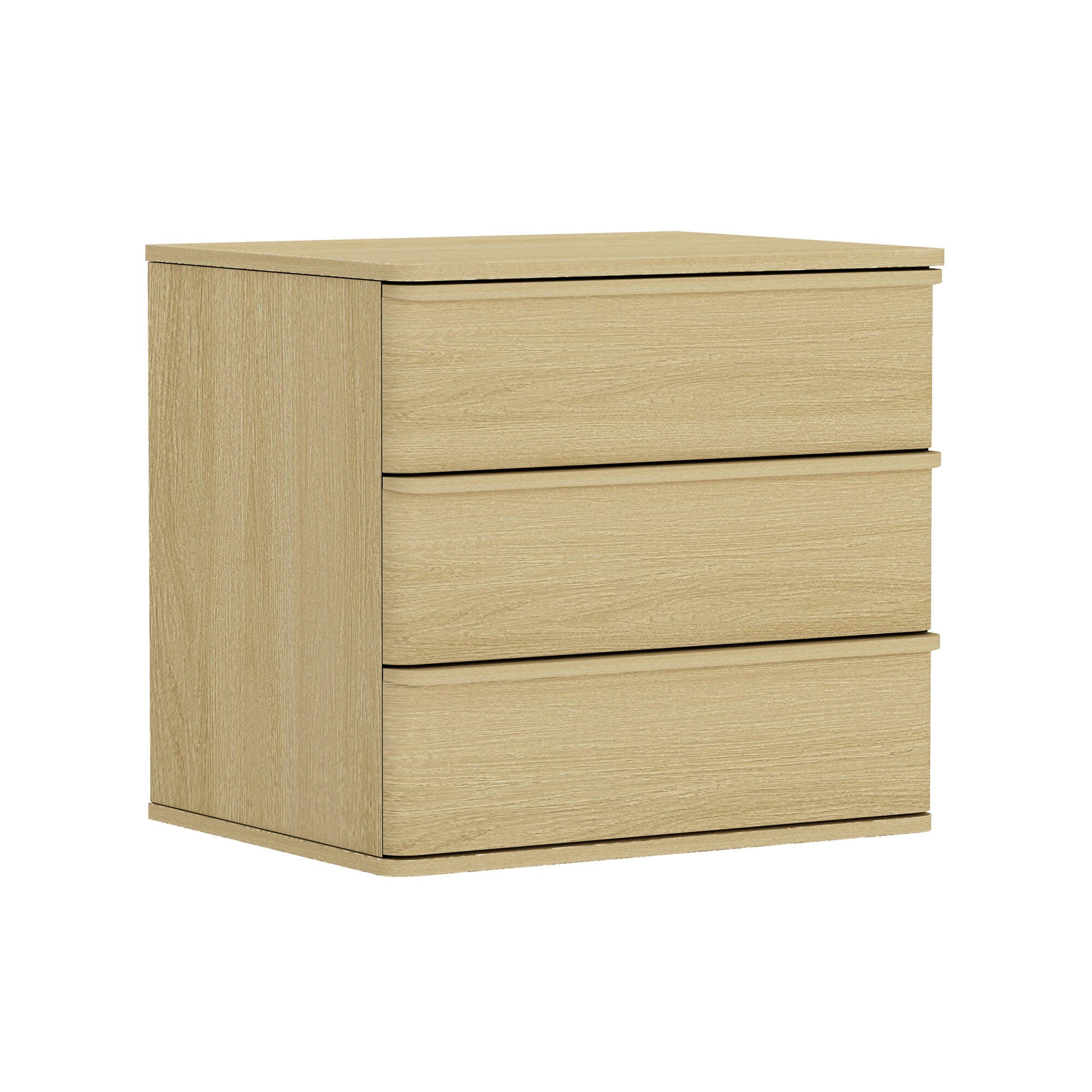 Manhattan Comfort Molly 26" 3 Drawers Nightstand, , large