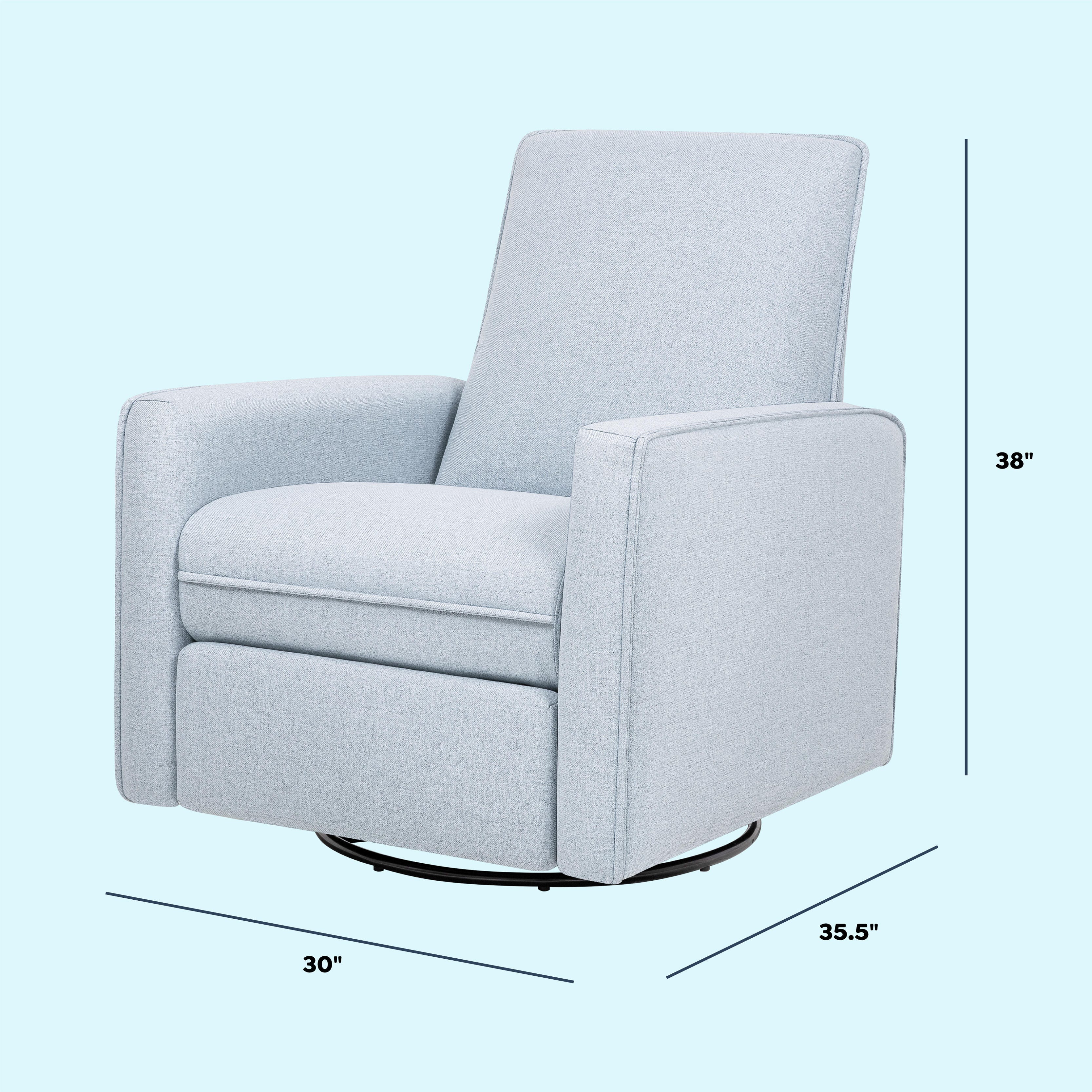 daVinci Penny Swivel Glider Manual Recliner, , large