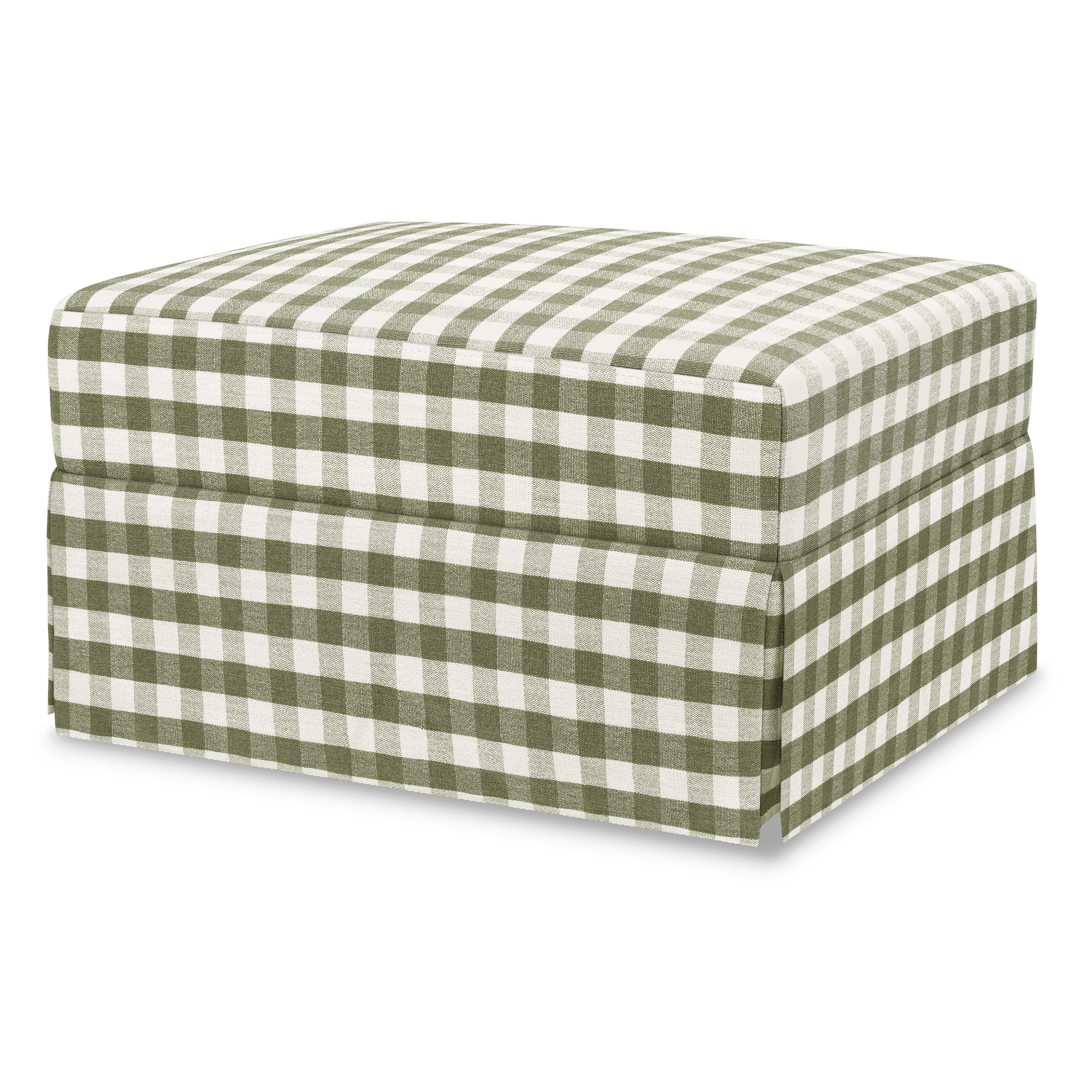 Namesake Crawford Ottoman, Green, large