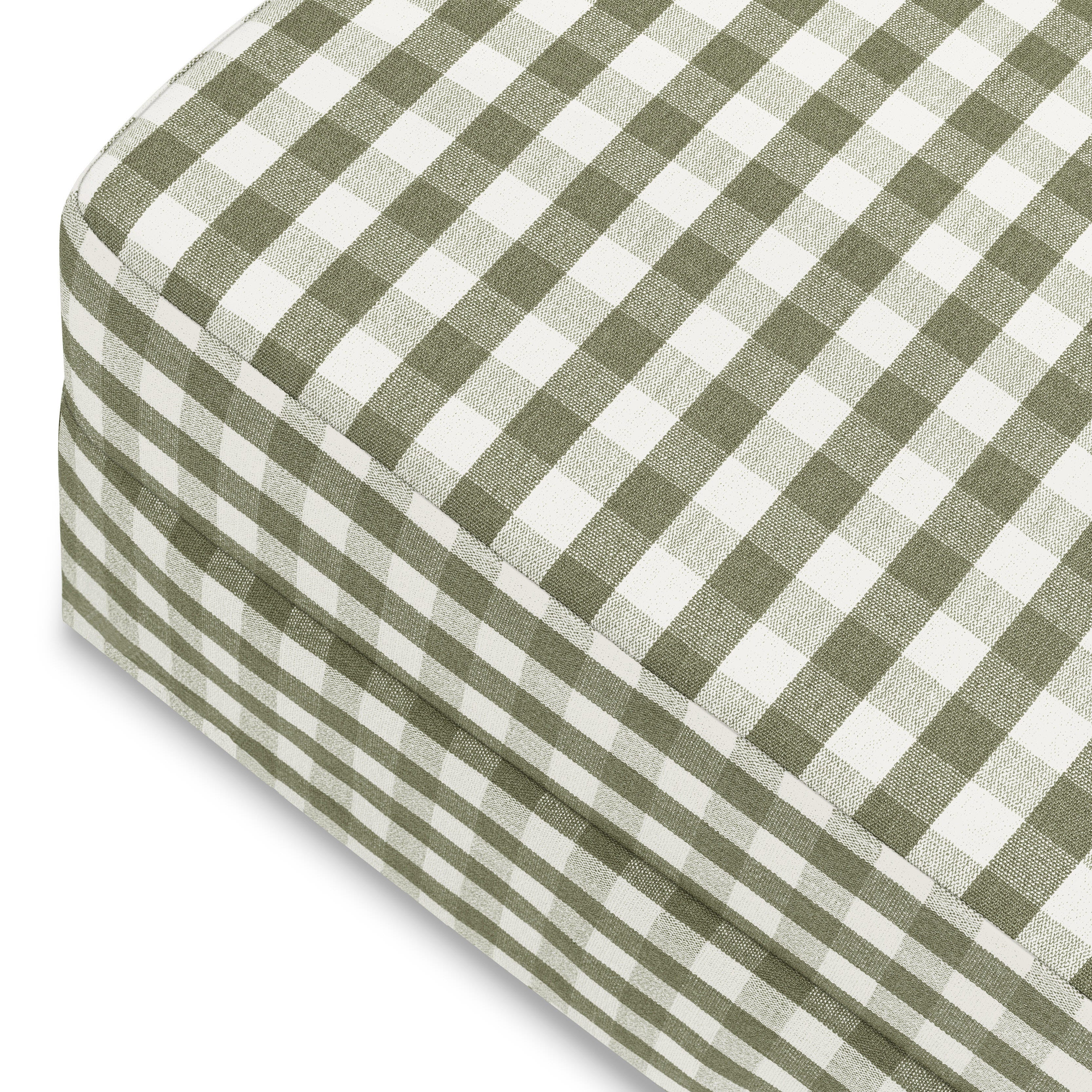 Namesake Crawford Ottoman, Green, large