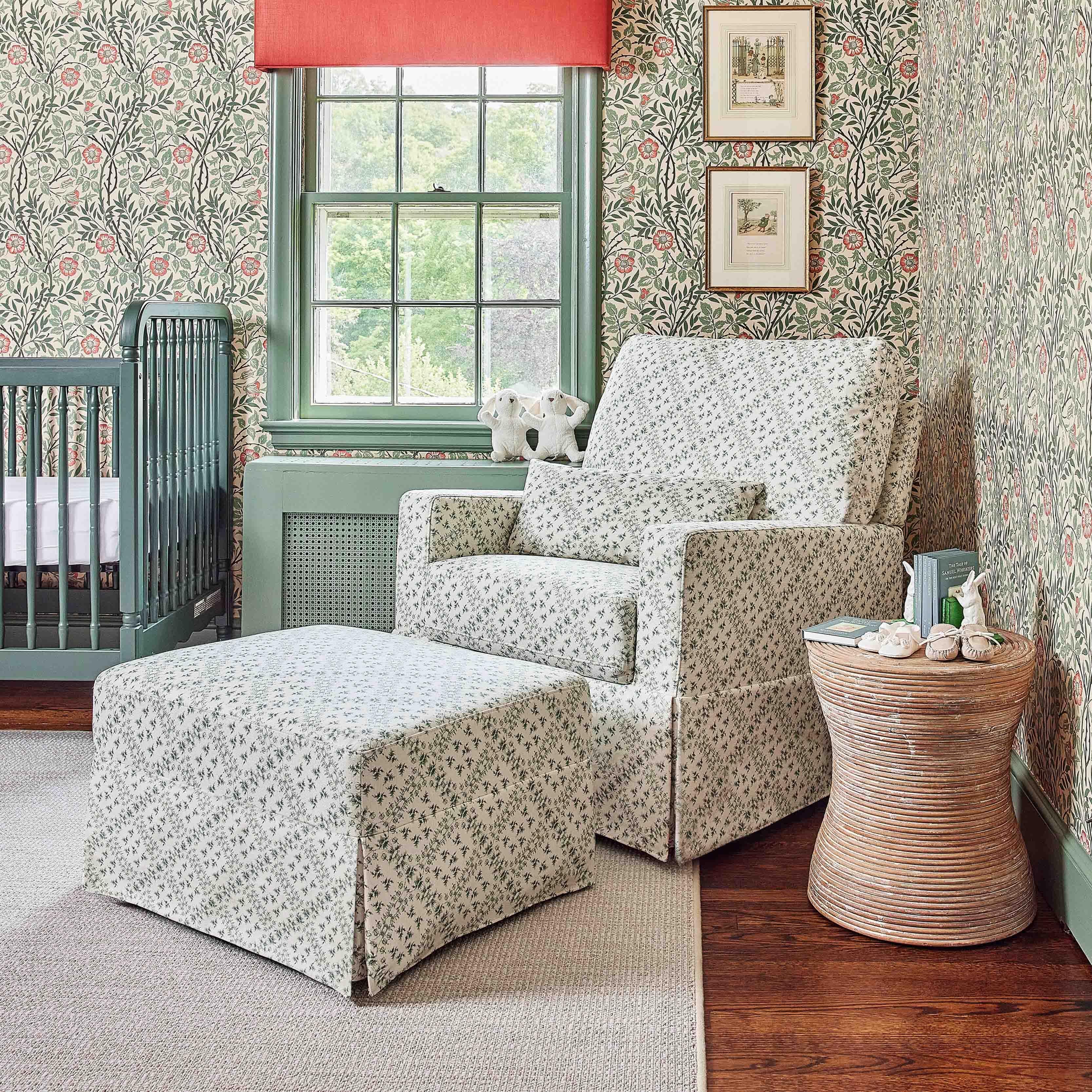 Namesake x Sarah Flint Ottoman, Green, large