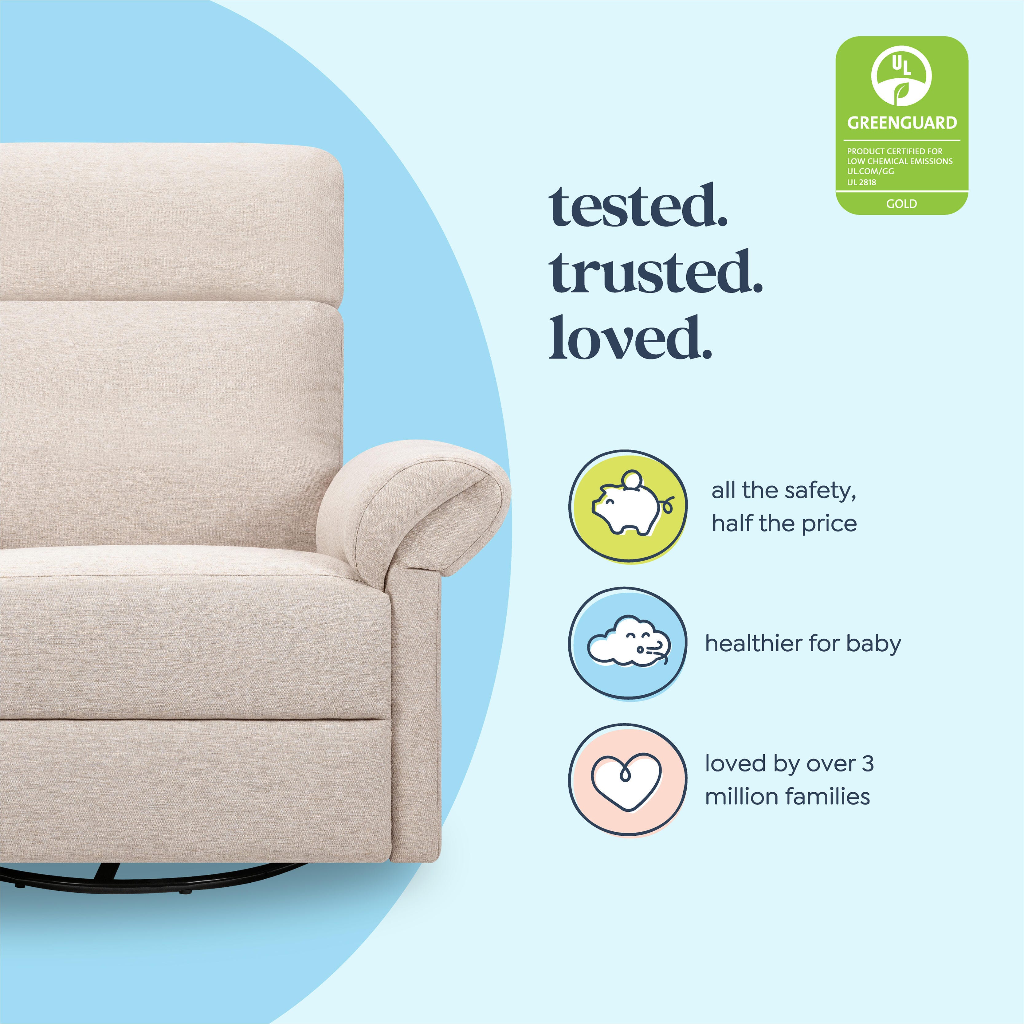 DaVinci Suzy Flex Manual Swivel Glider Recliner | Ashley
