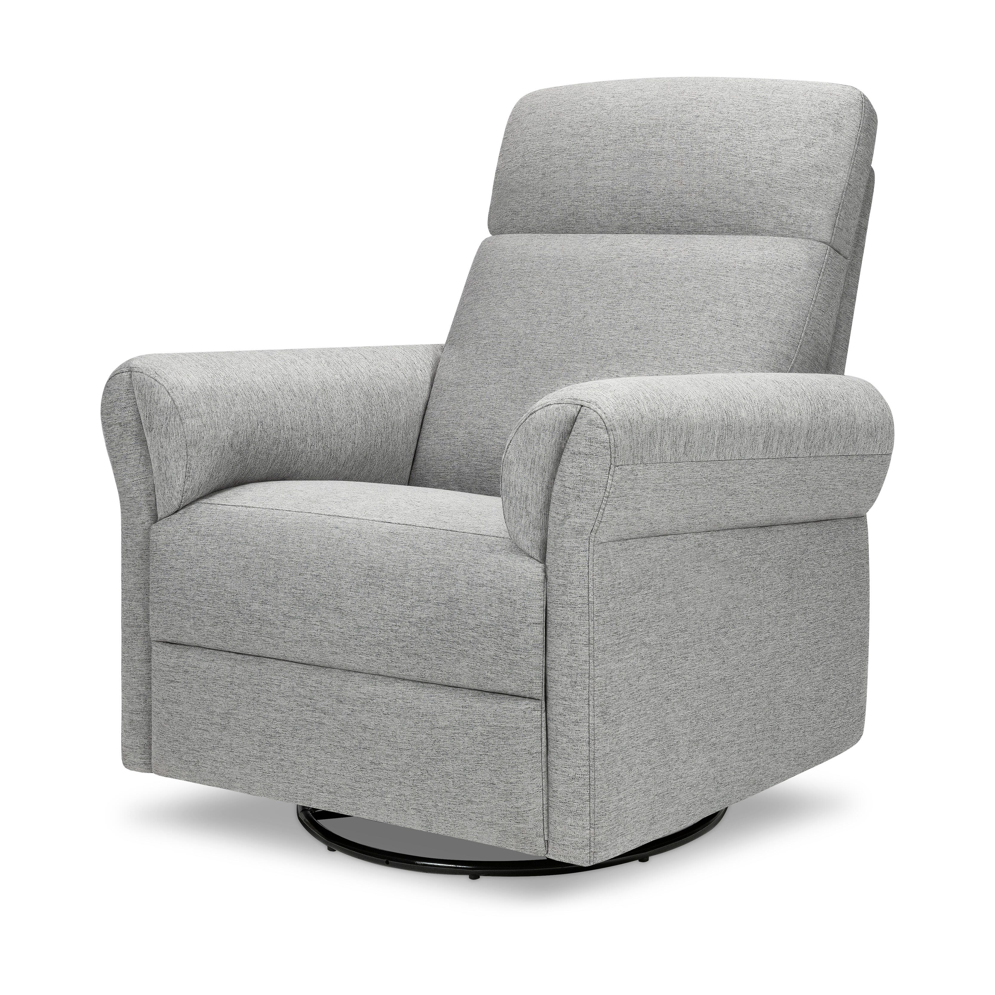 DaVinci Suzy Flex Manual Swivel Glider Recliner, Frost Gray, large