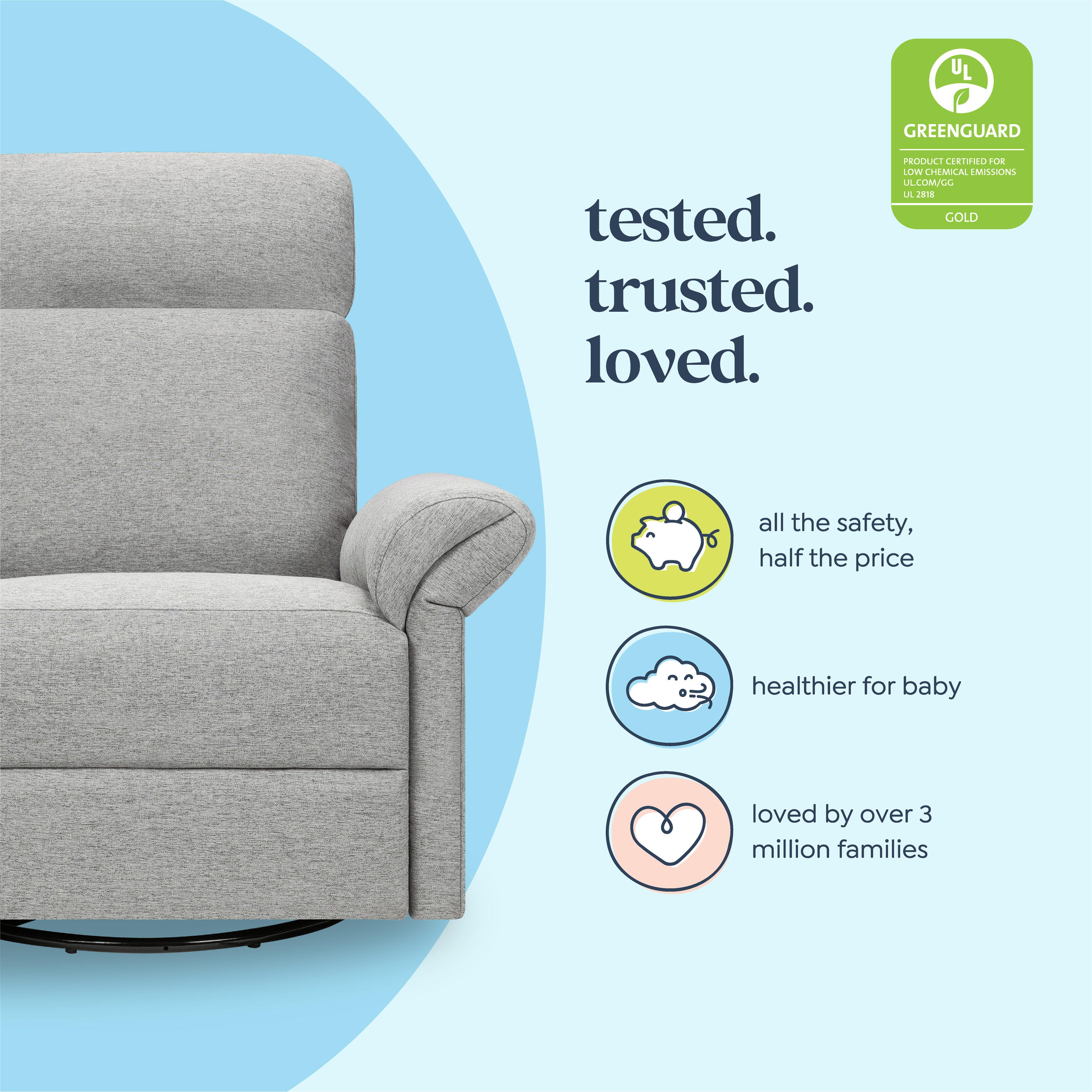 DaVinci Suzy Flex Manual Swivel Glider Recliner | Ashley