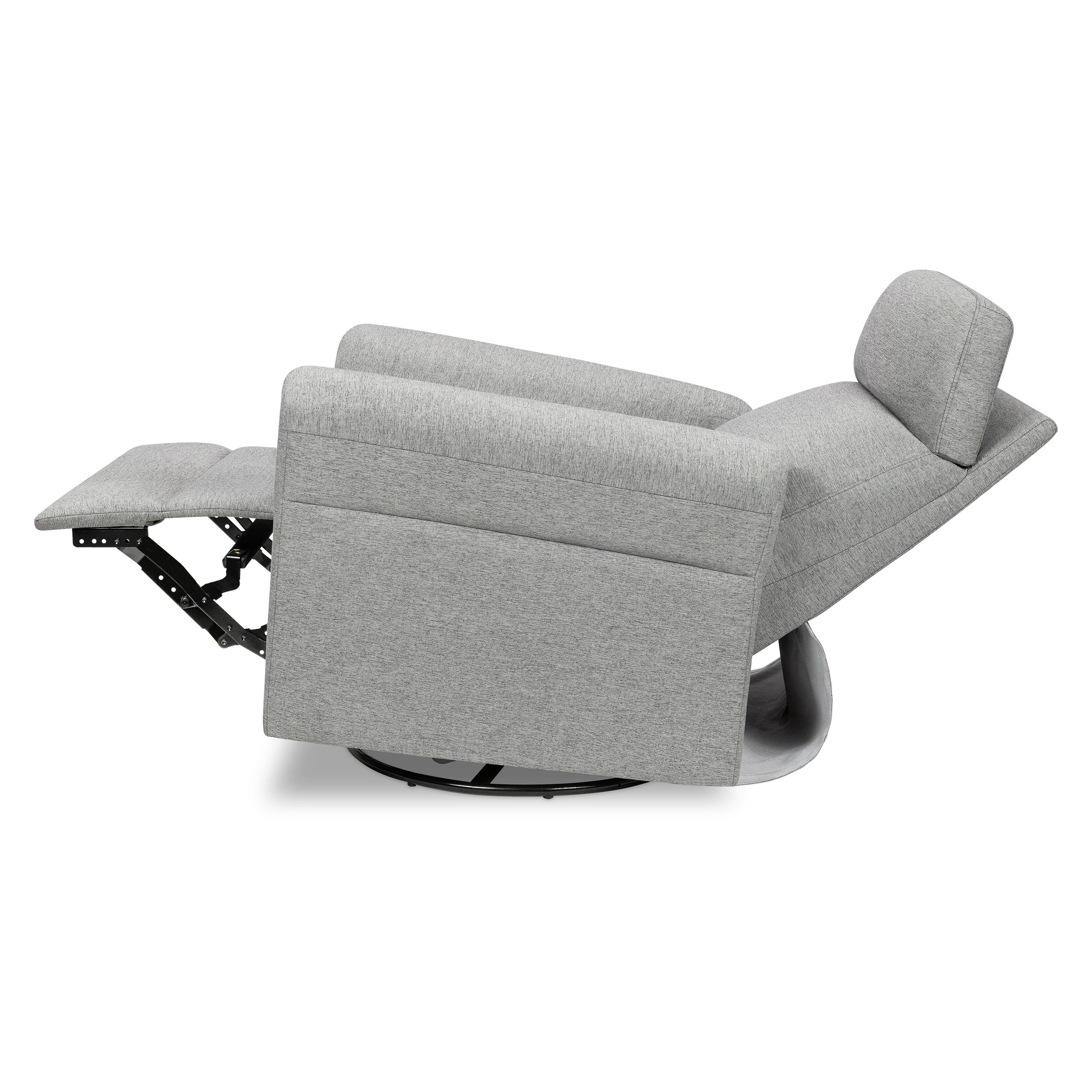 DaVinci Suzy Flex Manual Swivel Glider Recliner, Frost Gray, large
