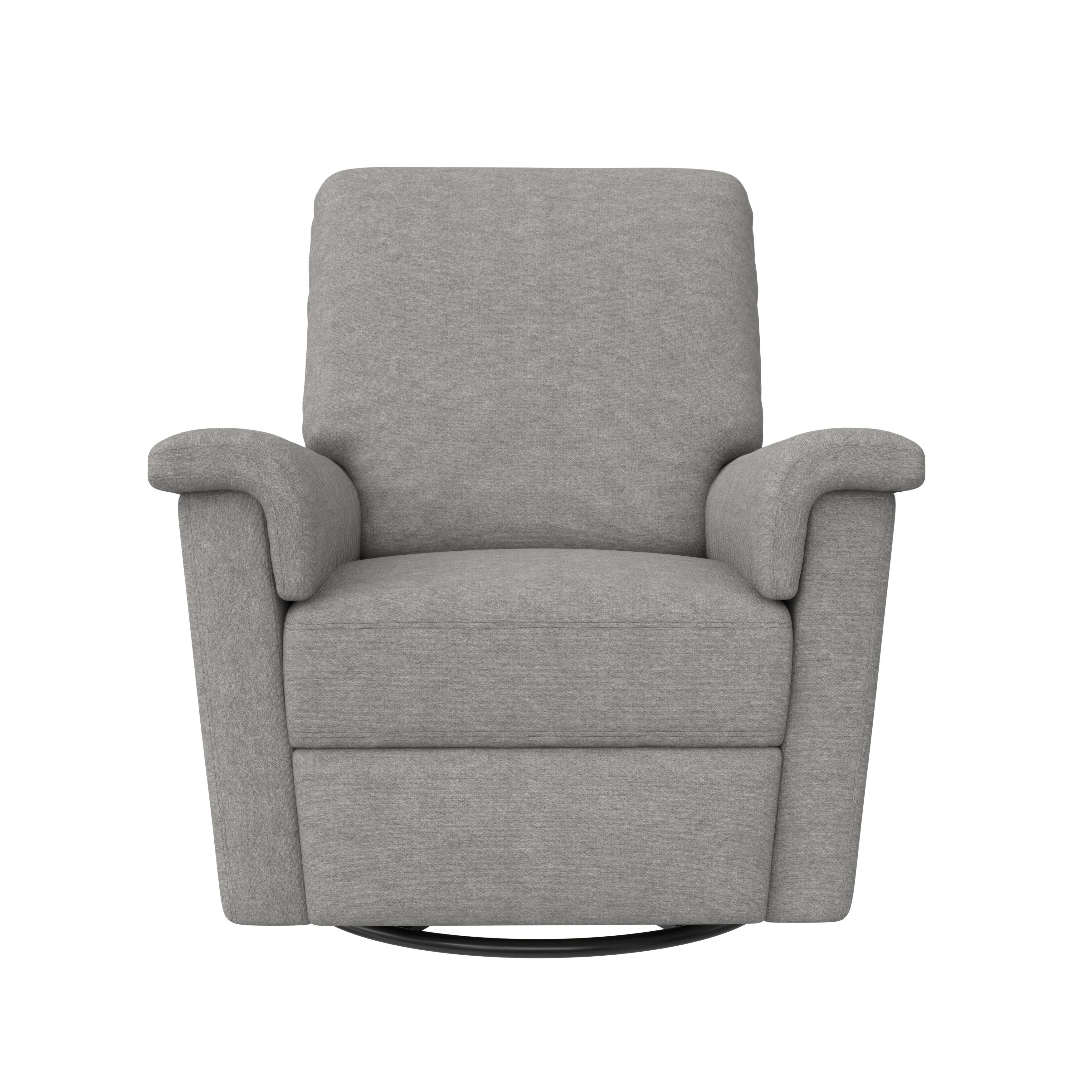 Baby Relax Terrin Swivel Manual Recliner, Light Gray, large