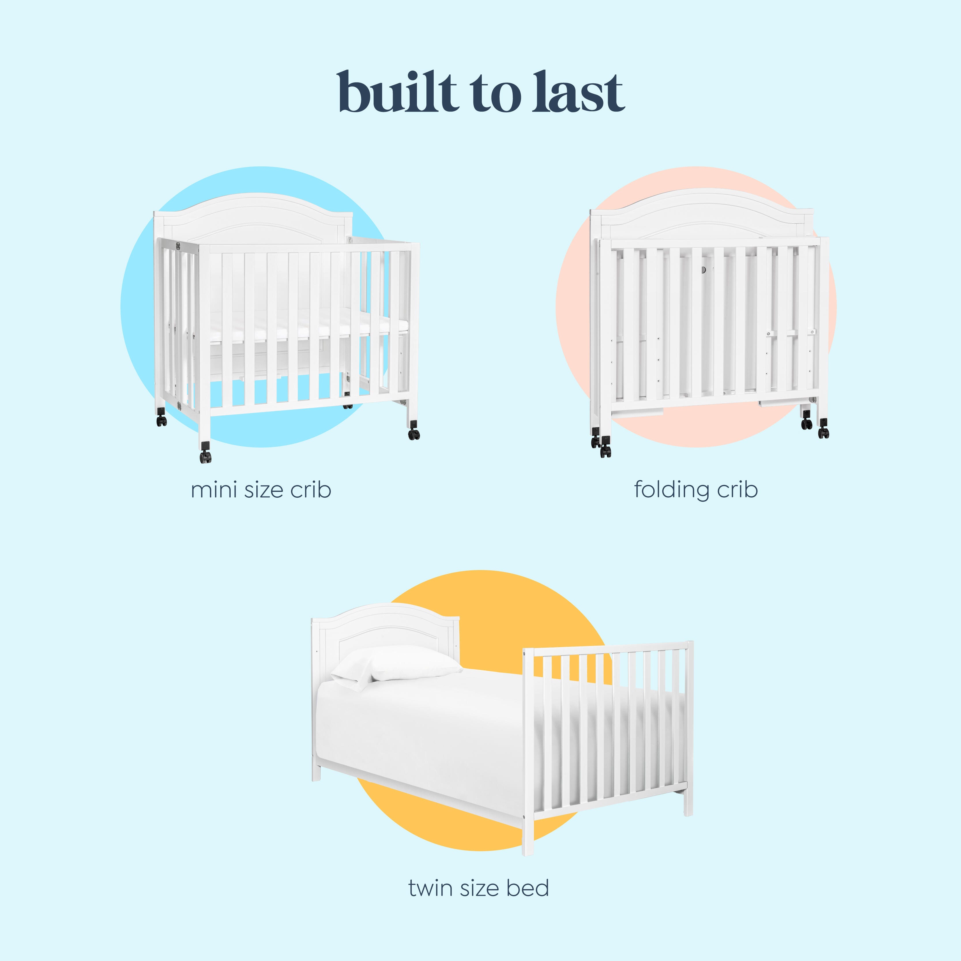 daVinci Charlie 3-in-1 Convertible Crib, , large