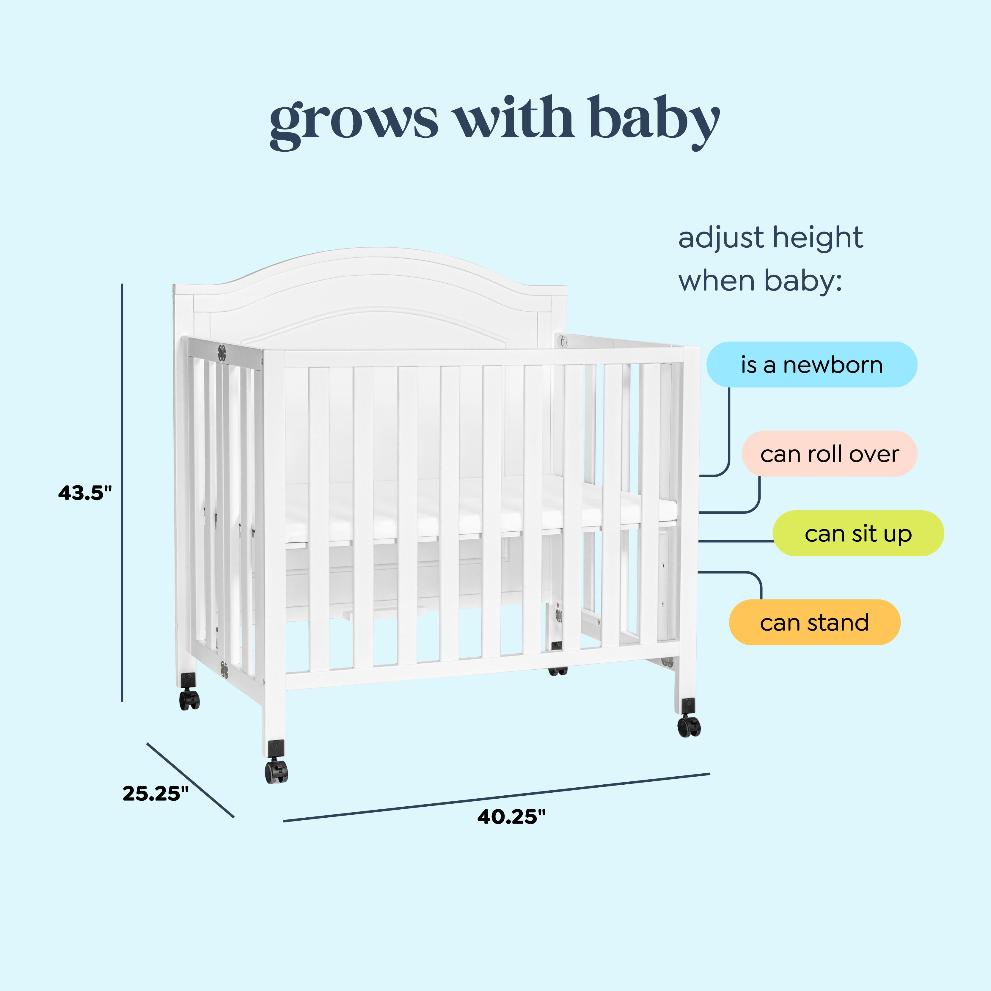 daVinci Charlie 3-in-1 Convertible Crib, , large