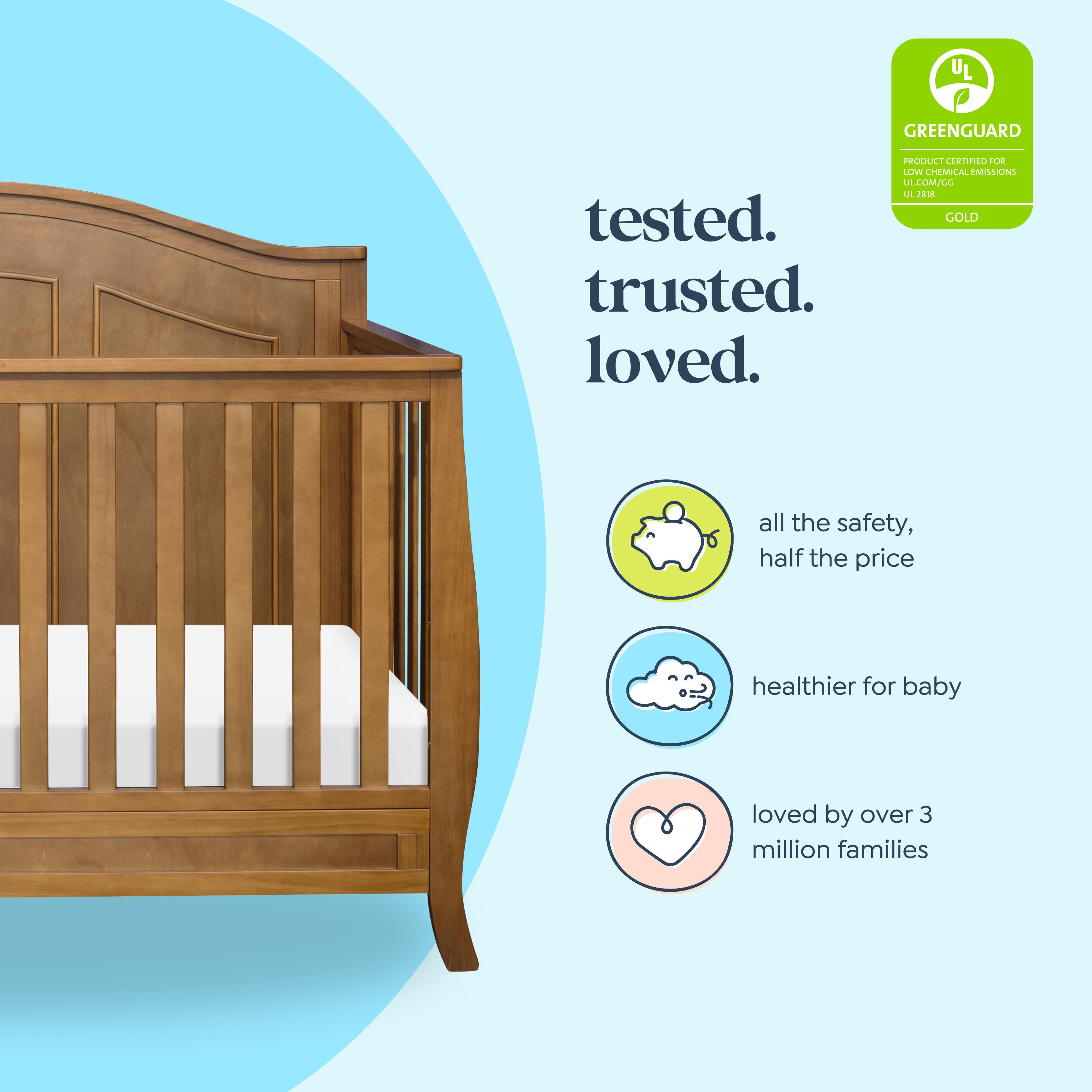 daVinci Emmett 4-in-1 Convertible Crib, , large